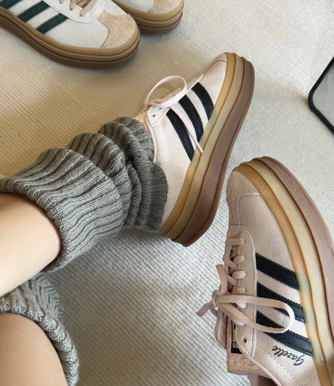 custom review-Adidas Originals GAZELLE BOLD Устойчивые к истиранию Дышащие Низкие Кроссовки для скейтбординга Женские Розовые Коричневые