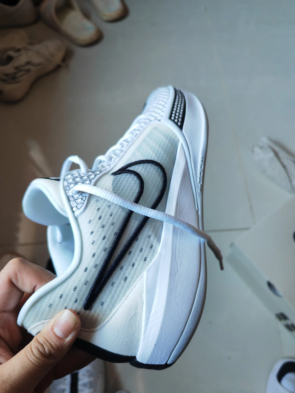 custom review-Nike Sabrina 1 Magnetic 'White Black Silver' Women's