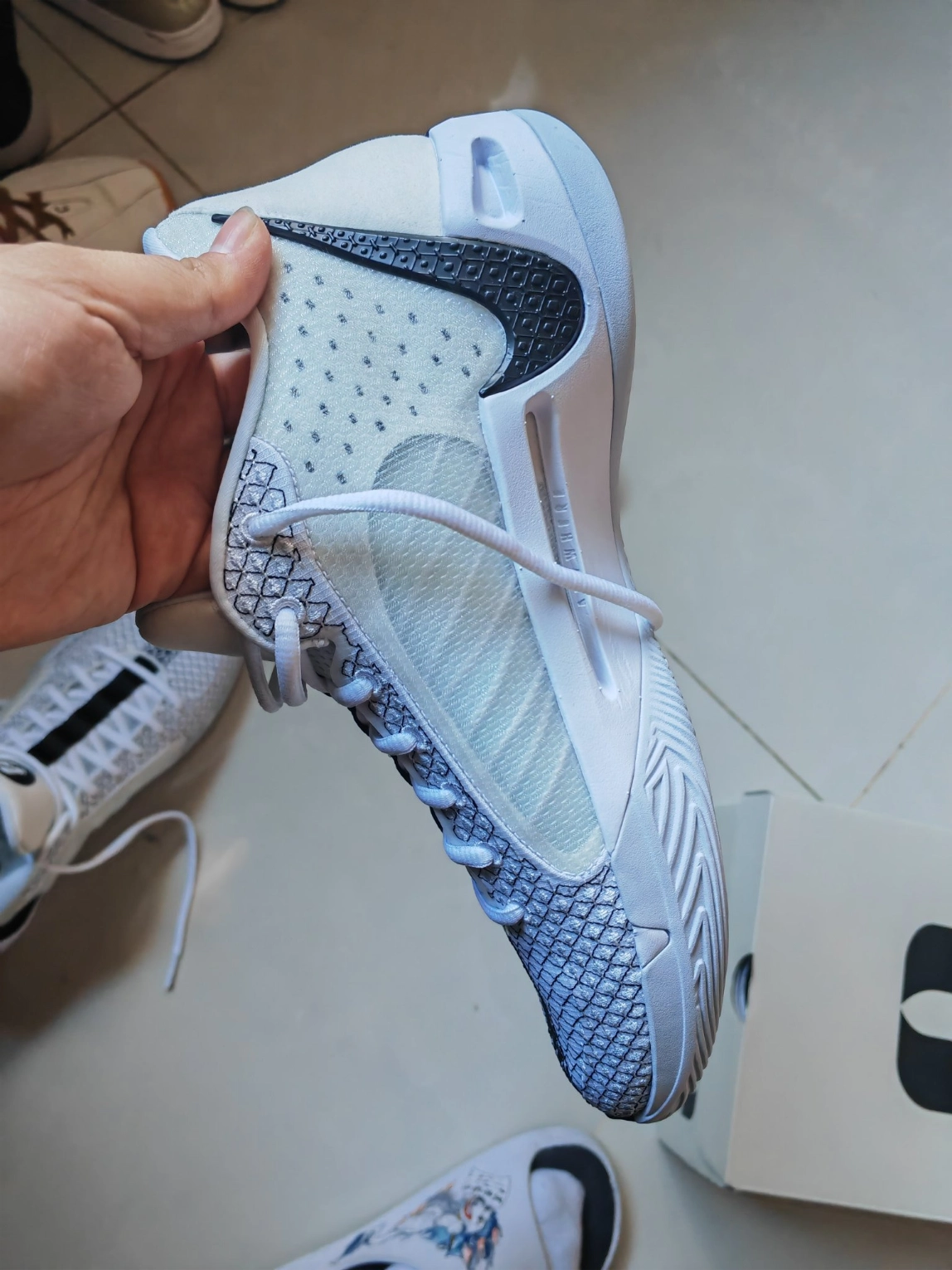 custom review-Nike Sabrina 1 Magnetic 'White Black Silver' Women's