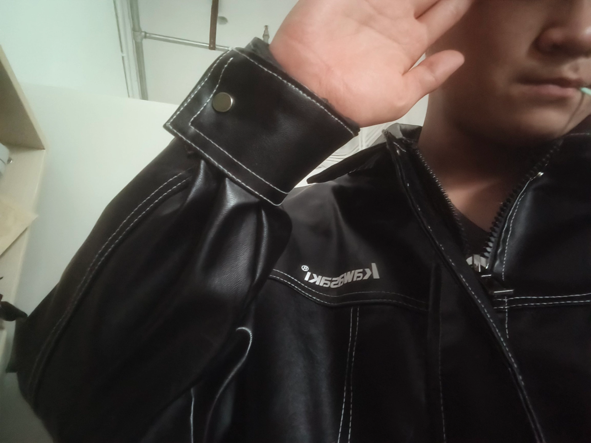 custom review-Кавасаки Унисекс Кожаные Куртки