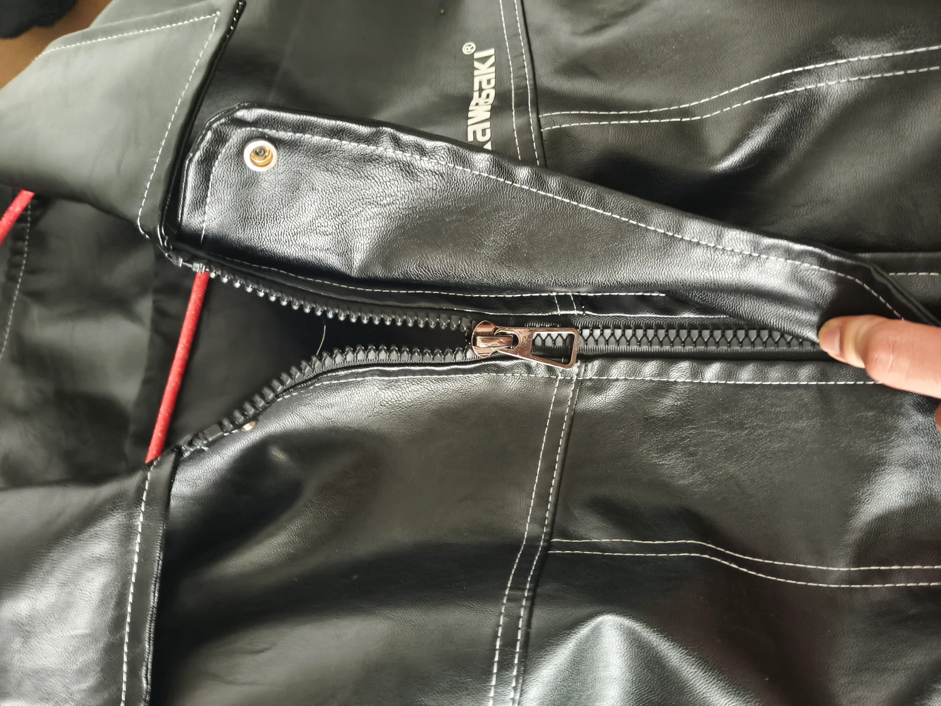 custom review-Кавасаки Унисекс Кожаные Куртки