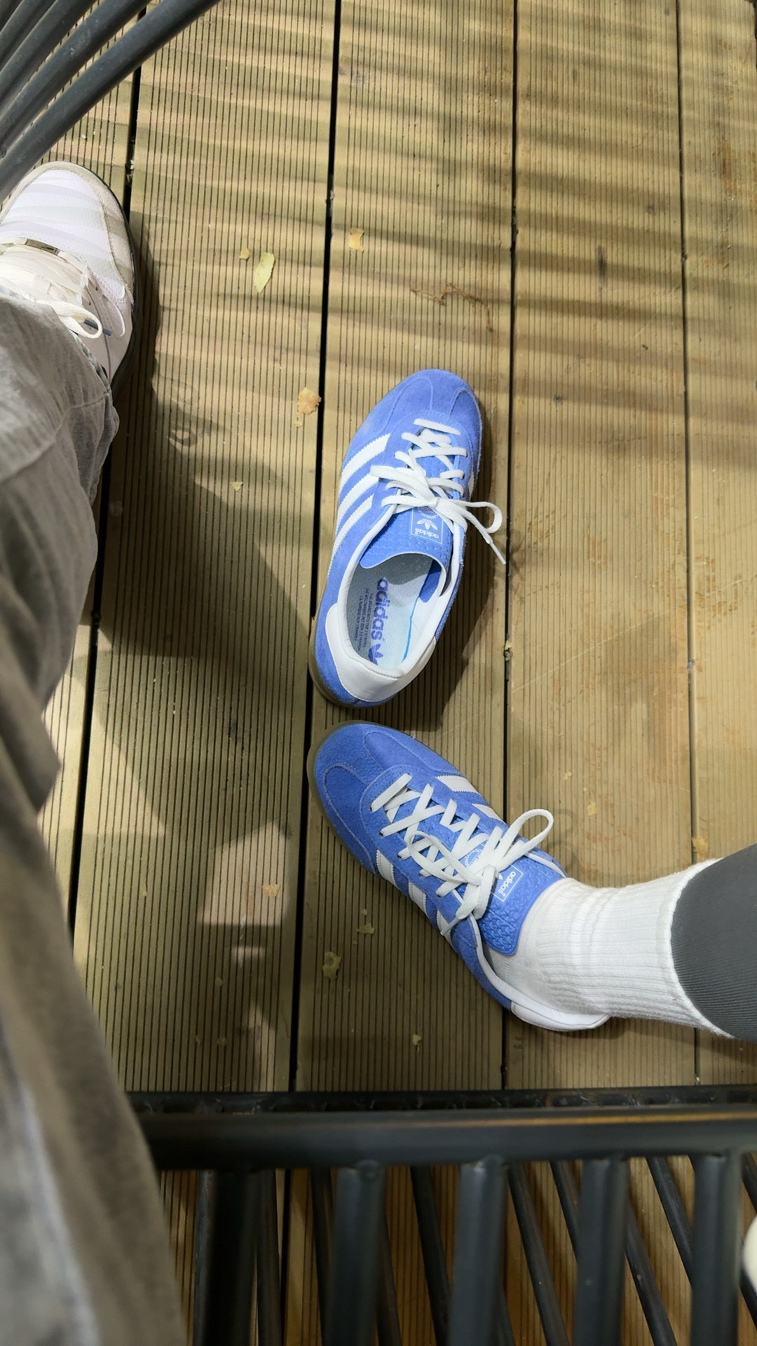 custom review-adidas Woven Gazelle Indoor Blue Fusion Gum Women's
