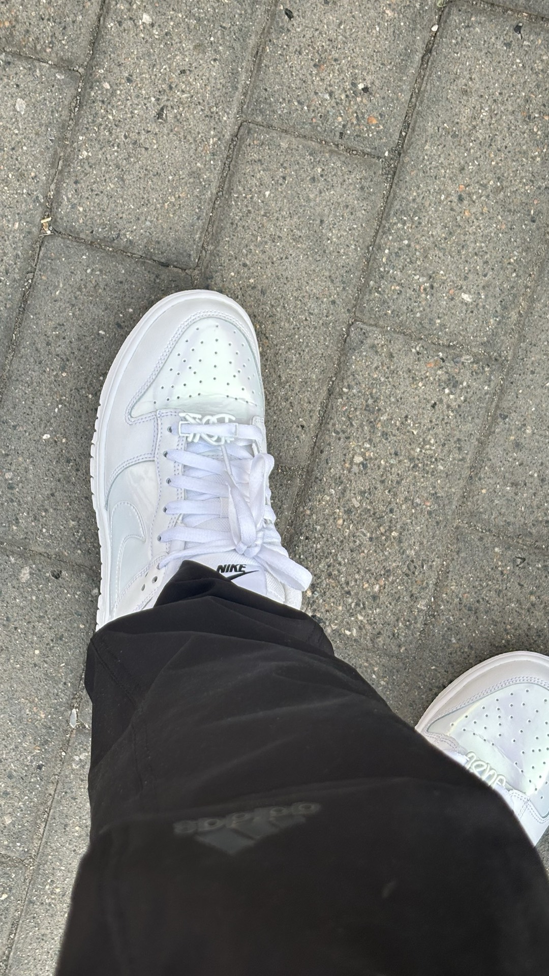 custom review-NIKE Dunk SE Противоскользящий Амортизация Устойчивый к истиранию Дышащий Низкий Топ Скейтбординг Кроссовки Женские Белые