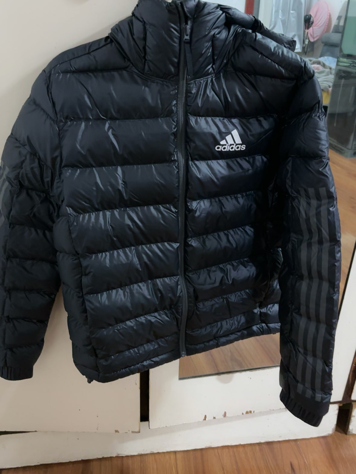 custom review-Adidas 3 Stripes Пуховая куртка Мужская