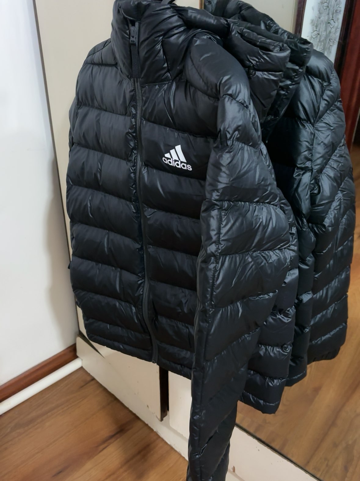 custom review-Adidas 3 Stripes Пуховая куртка Мужская