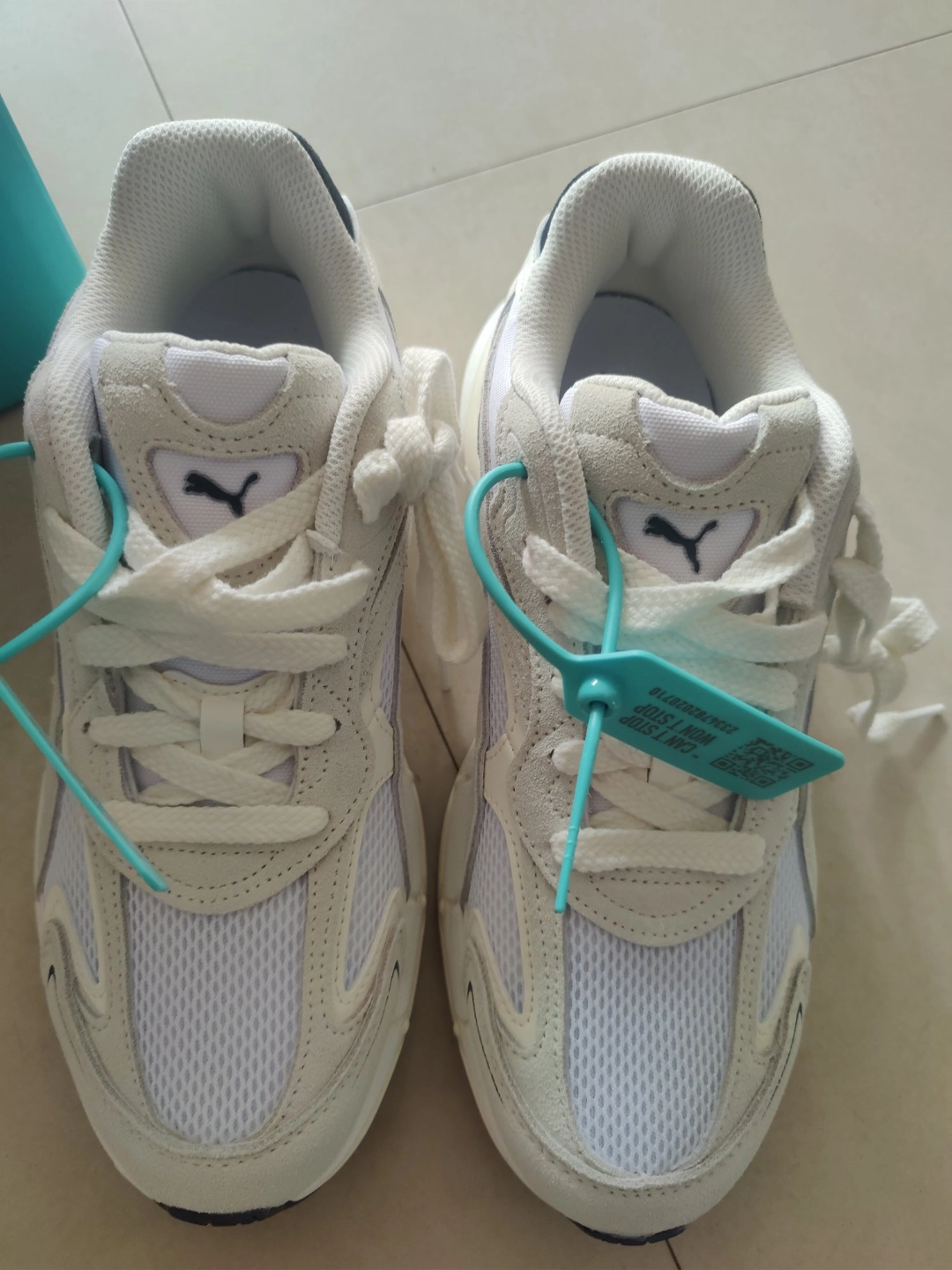 custom review-PUMA Teveris Nitro Устойчивый к истиранию Низкий Топ Casual Унисекс Белый Серый