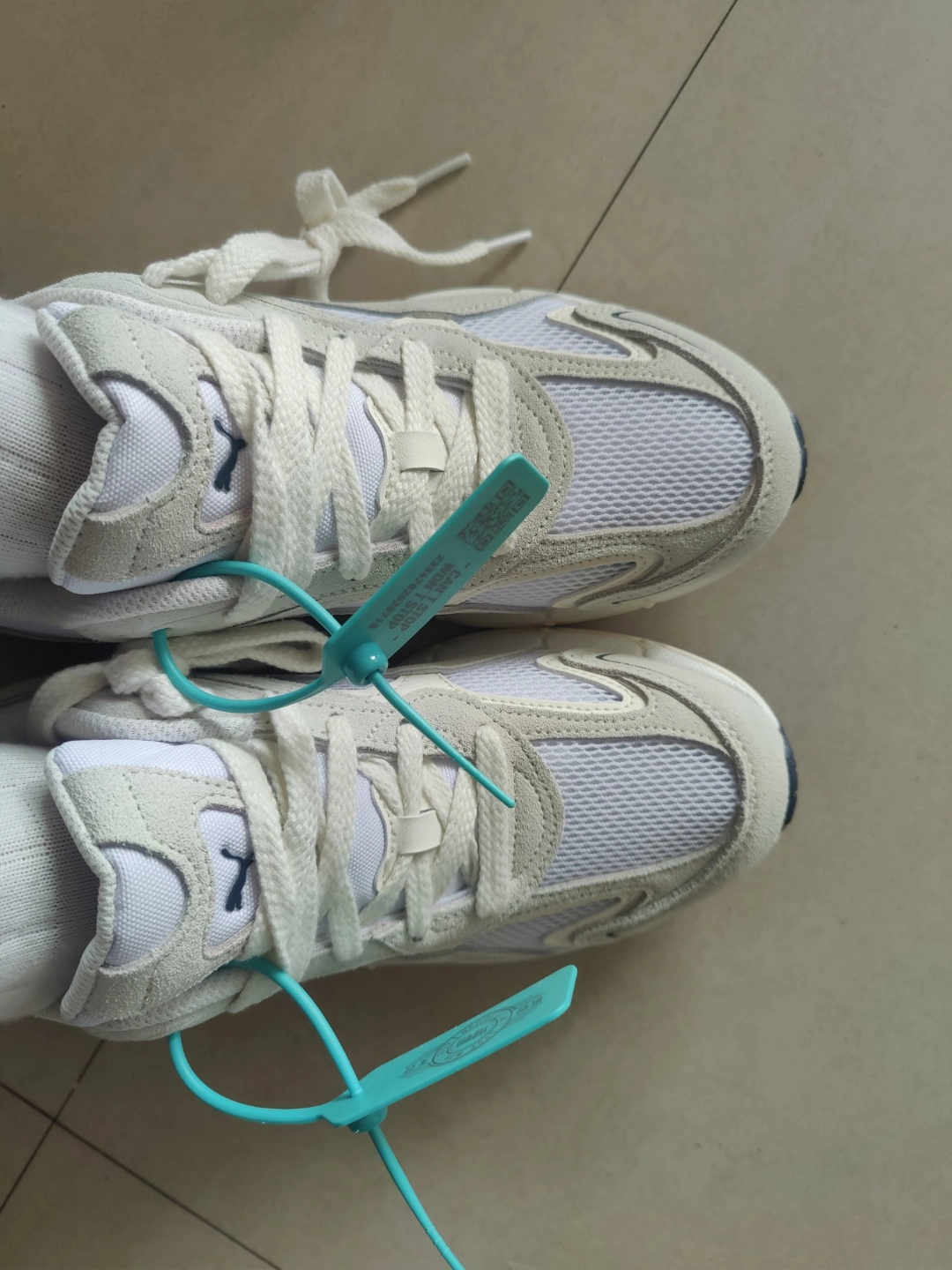 custom review-PUMA Teveris Nitro Устойчивый к истиранию Низкий Топ Casual Унисекс Белый Серый