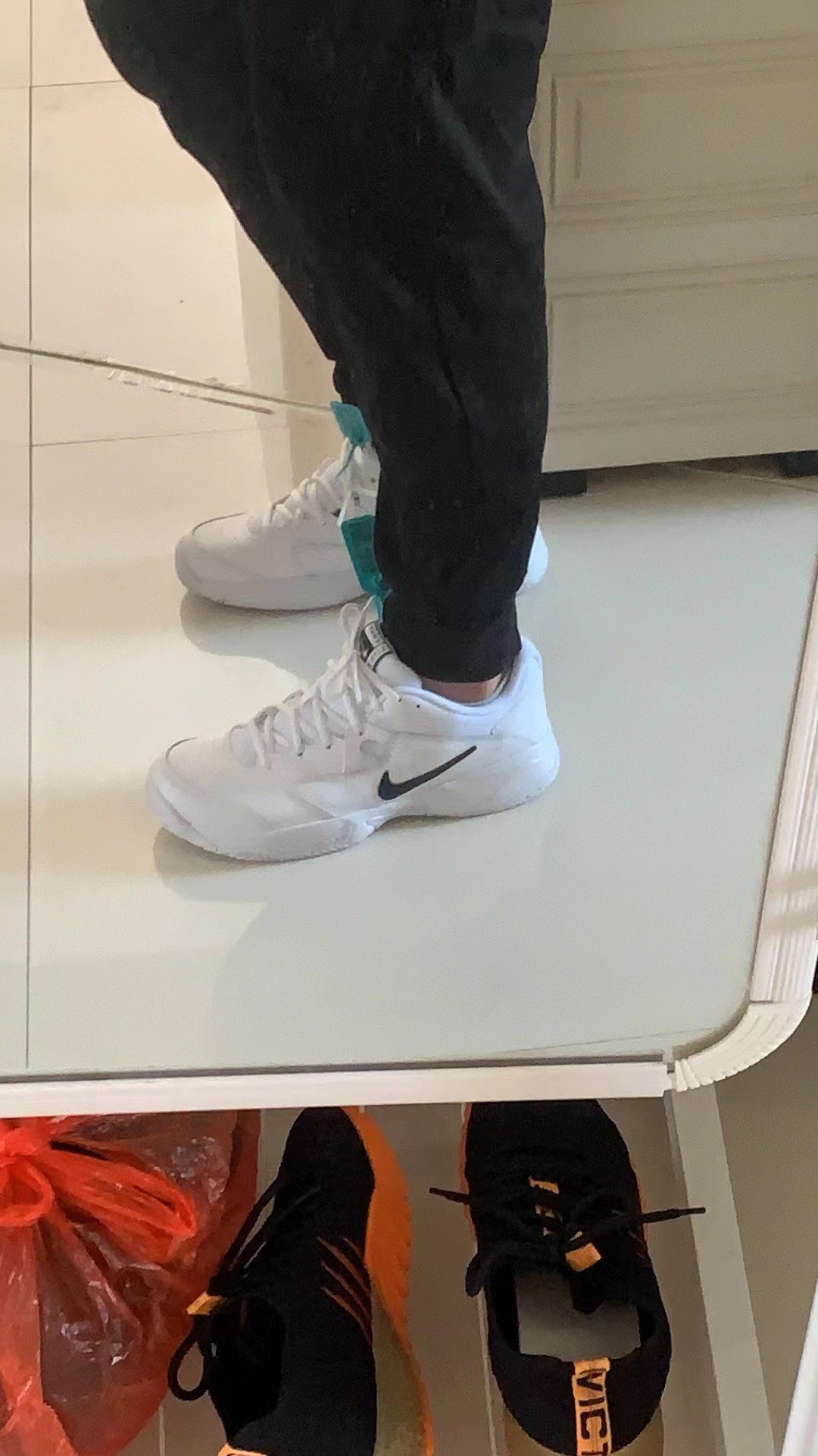 custom review-Nike Court Lite 2 Амортизирующие шоки противоскользящие низкий топ кроссовки с толстой подошвой мужские белые