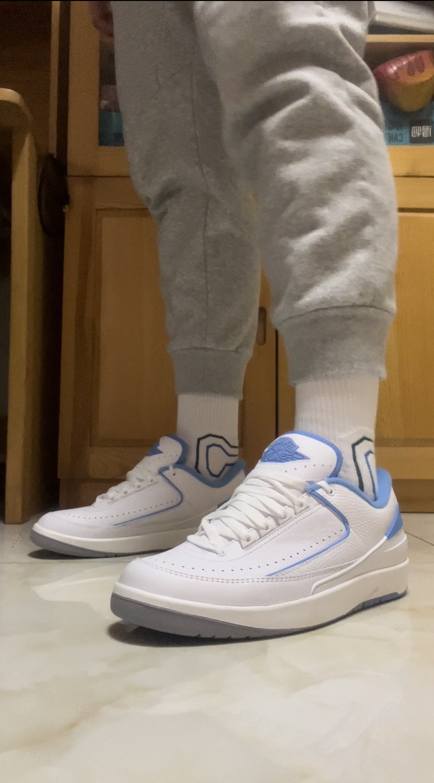 custom review-Jordan Air Джордан 2 Low 'Университетский синий' Низкий топ Винтажные баскетбольные кроссовки Мужские Каролина Блю