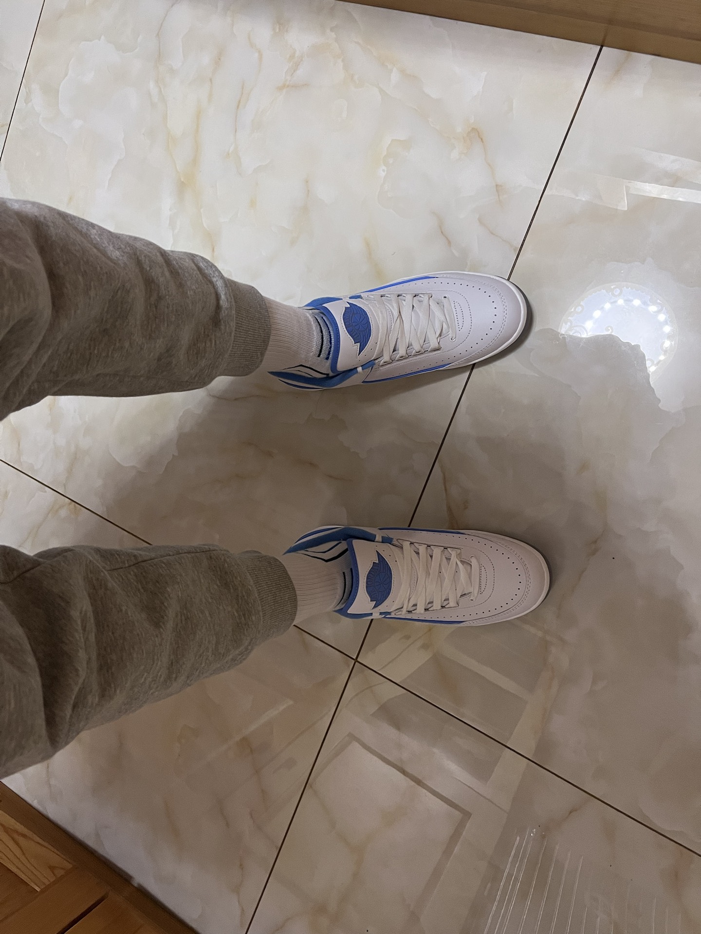 custom review-Jordan Air Джордан 2 Low 'Университетский синий' Низкий топ Винтажные баскетбольные кроссовки Мужские Каролина Блю