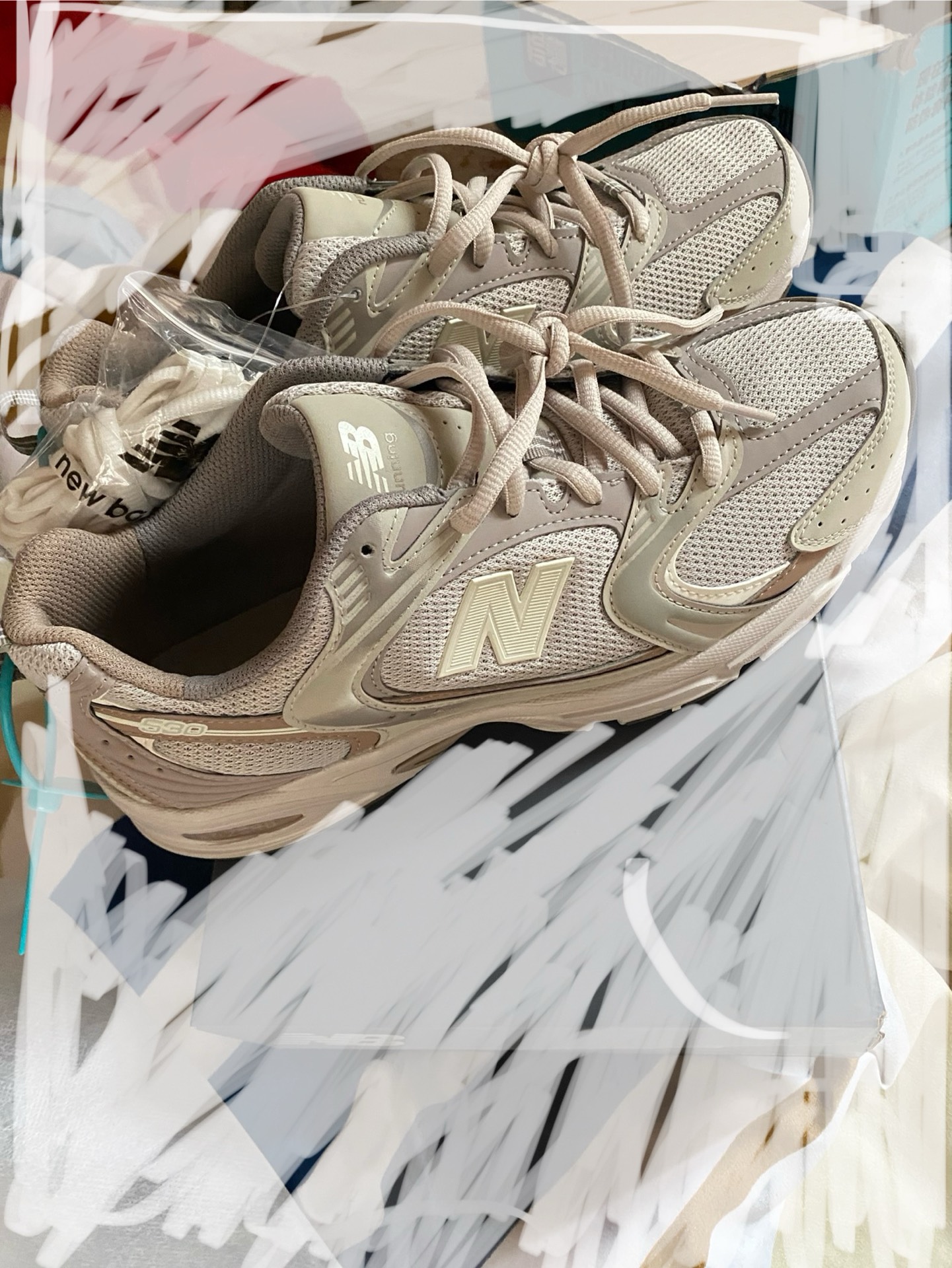 custom review-New Balance NB 530 Устойчивый к истиранию Низкий Топ Повседневная Городская Коммутерская Беговая Обувь Unisex Light Слоновая Серый