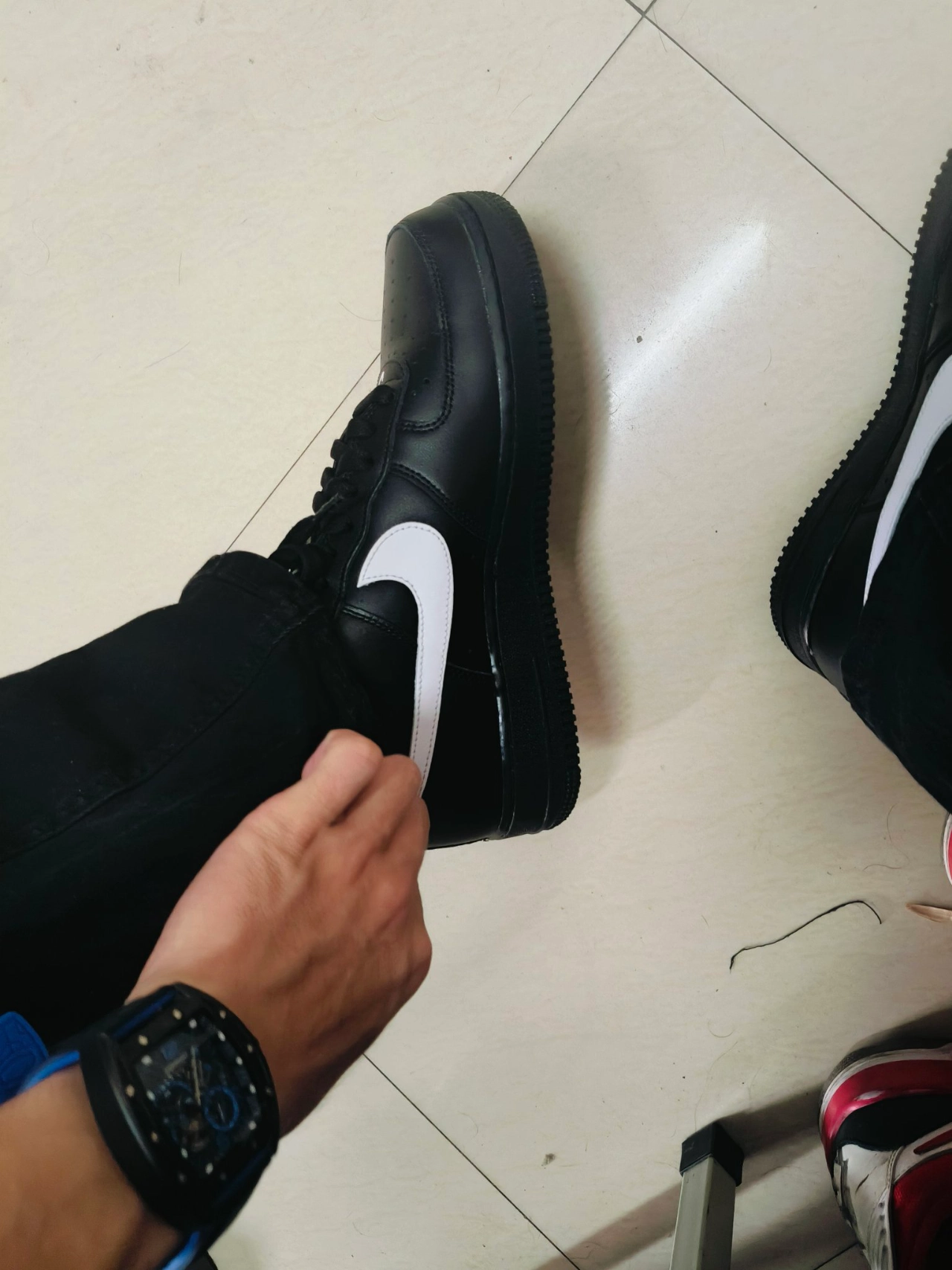 custom review-Nike Air Force 1 Low 'Black White 2023'