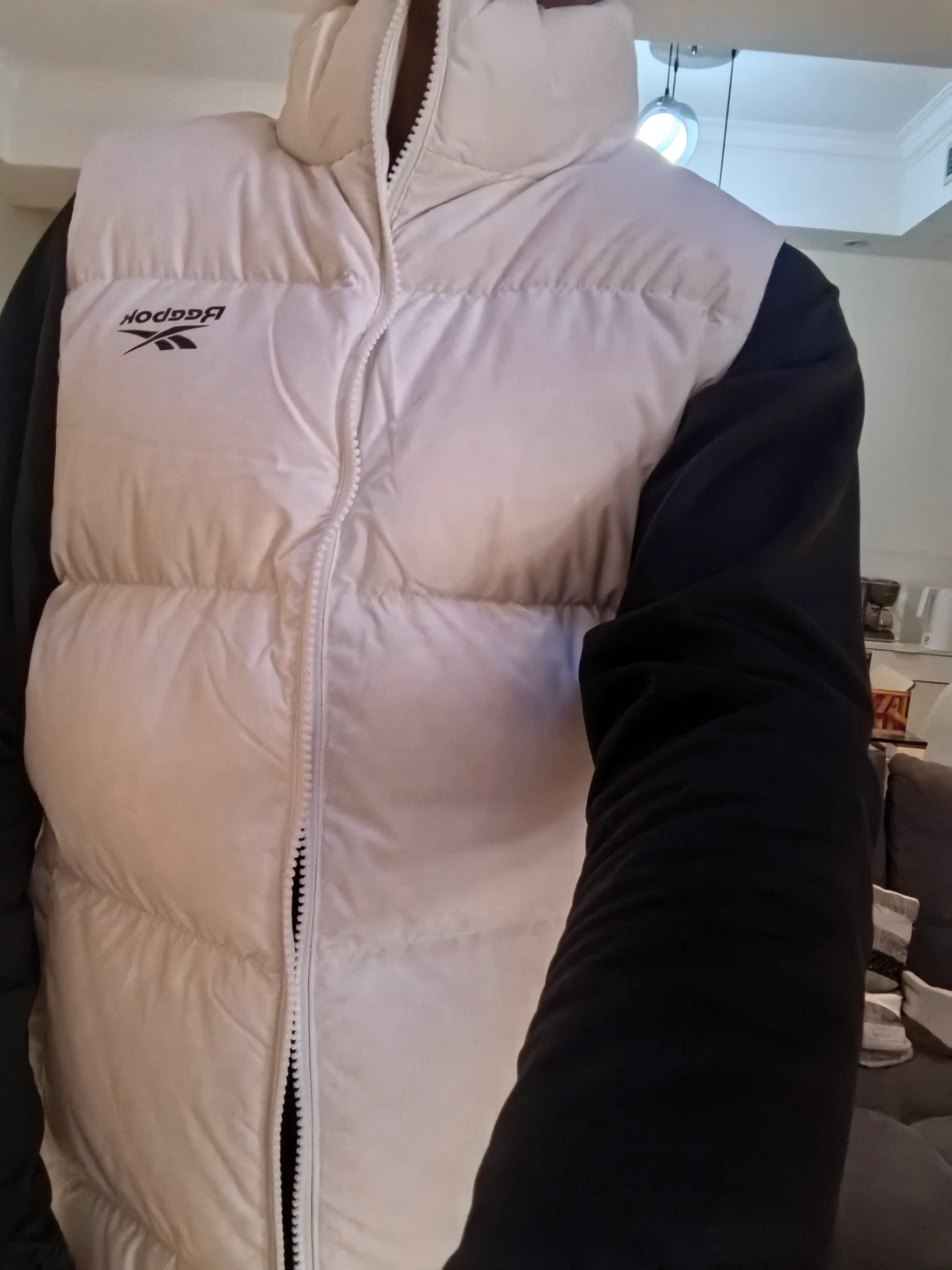 custom review-REEBOK Термический Пух Короткий Рукав Жилет с Воротником-стойкой Мужской