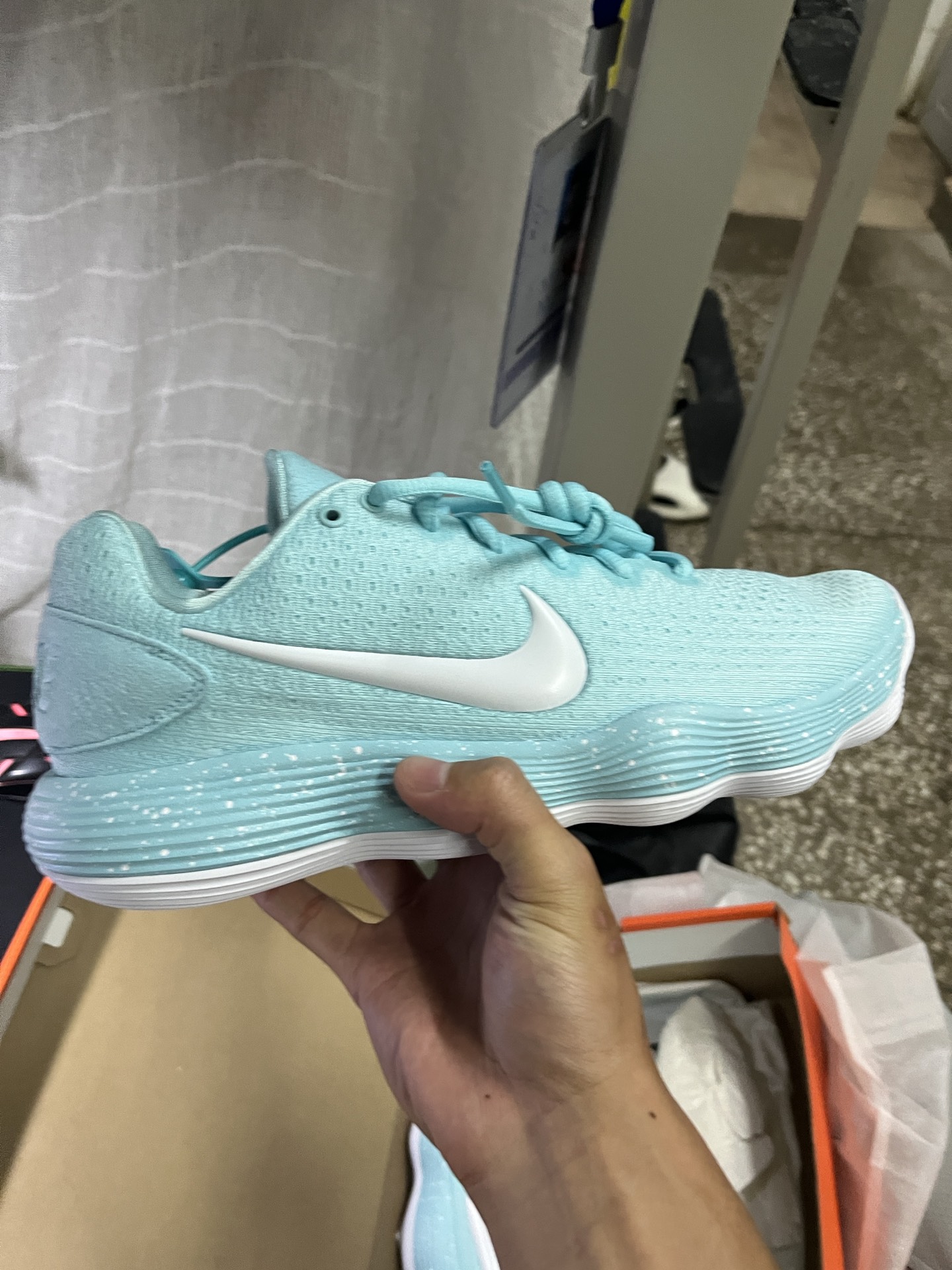 custom review-Nike Hyperdunk 2017 Low Топ Баскетбольные кроссовки Мужской Синий Белый