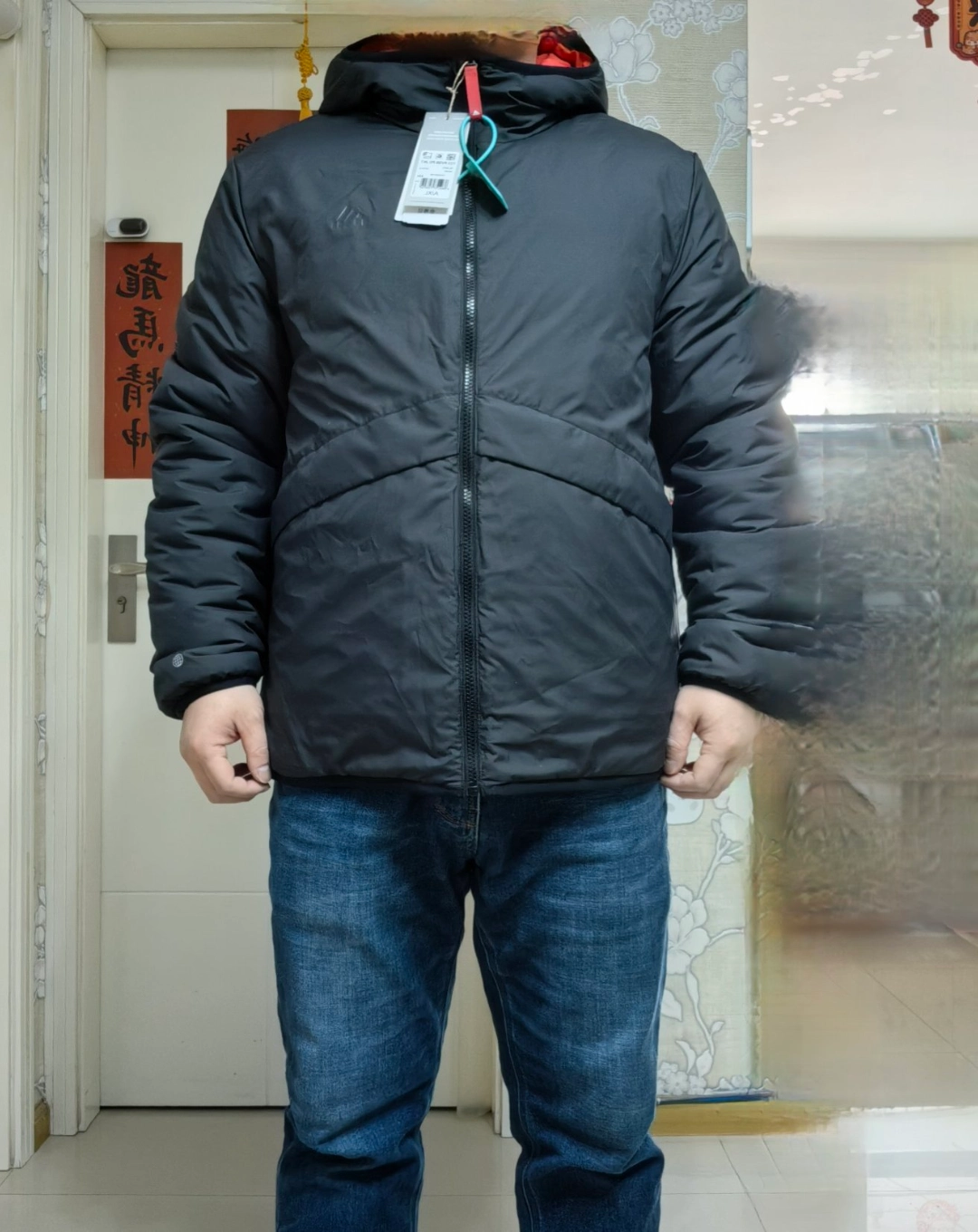 custom review-Adidas Пуховая куртка Мужская Черная