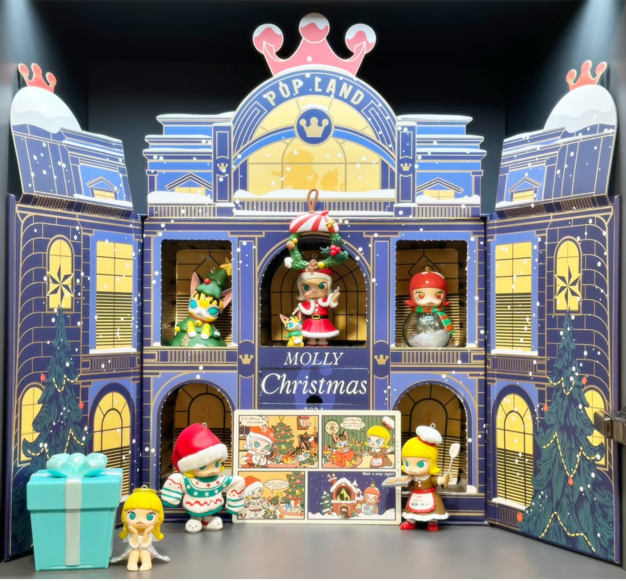 custom review-POP MART Молли Castle Christmas Adventure Коллекция Милые Модные Фигурки