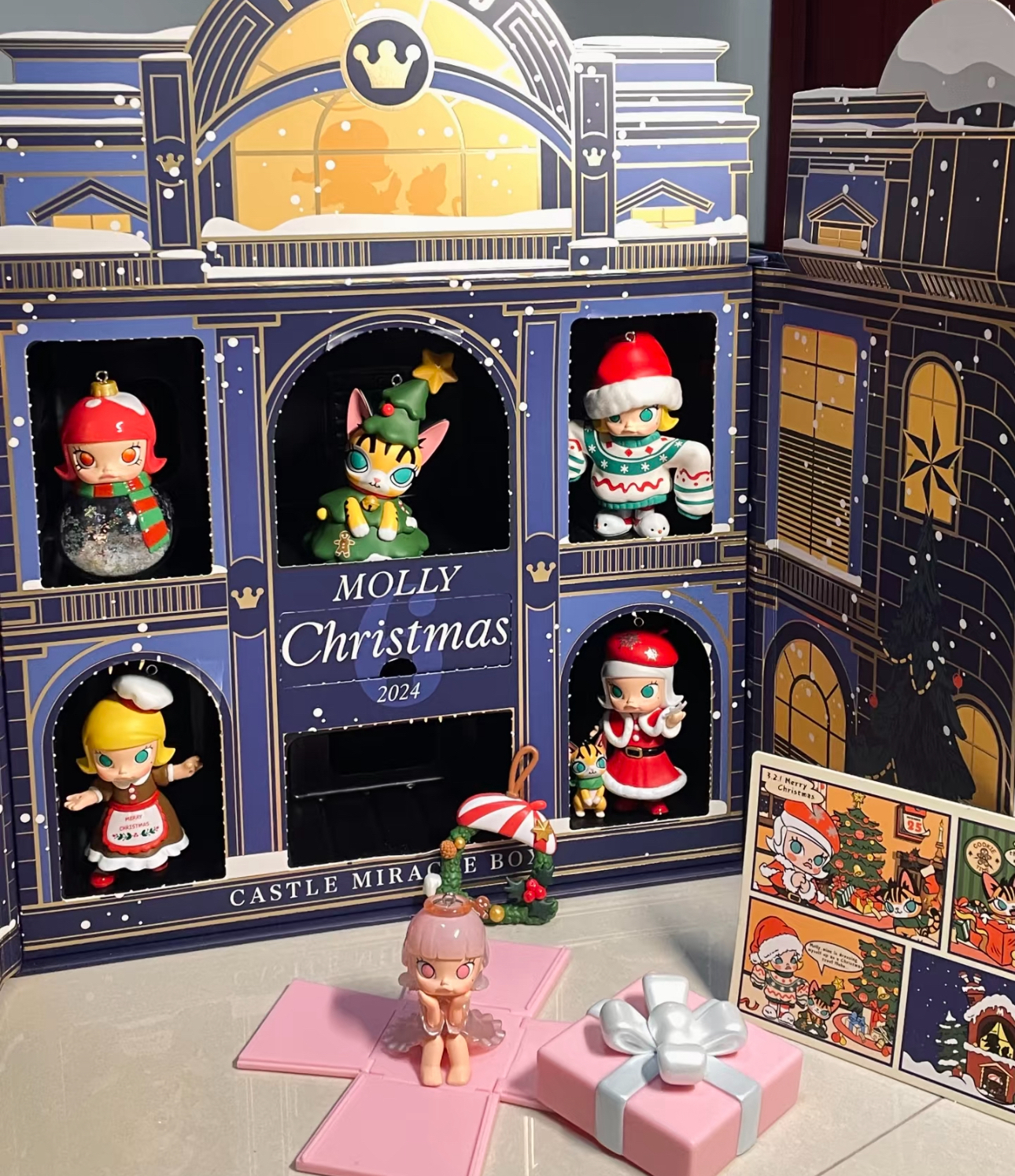 custom review-POP MART Молли Castle Christmas Adventure Коллекция Милые Модные Фигурки