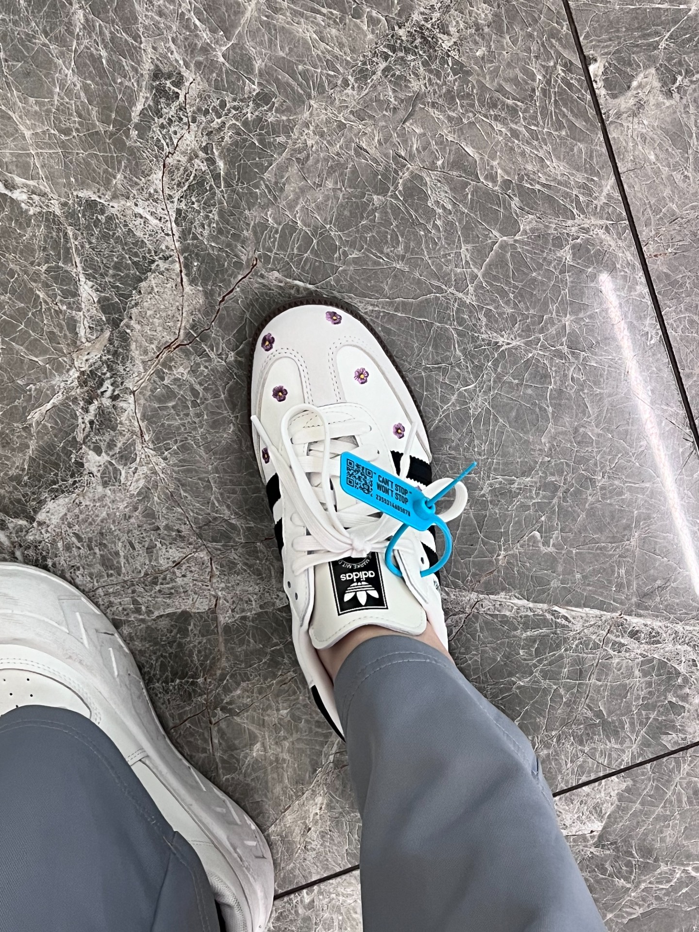 custom review-Adidas Originals SAMBA OG Износостойкий и Легкий Низкий Топ Кроссовки для скейтбординга Женские Белые