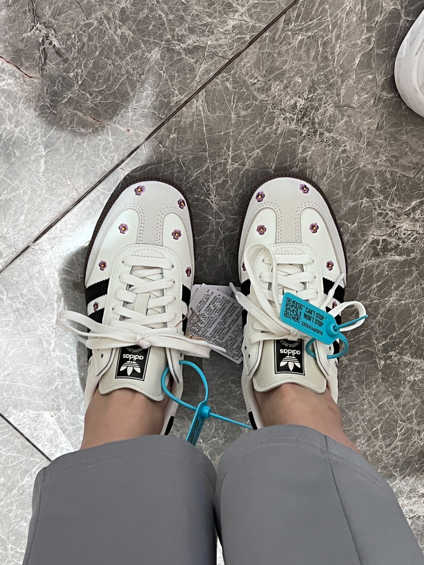 custom review-Adidas Originals SAMBA OG Износостойкий и Легкий Низкий Топ Кроссовки для скейтбординга Женские Белые