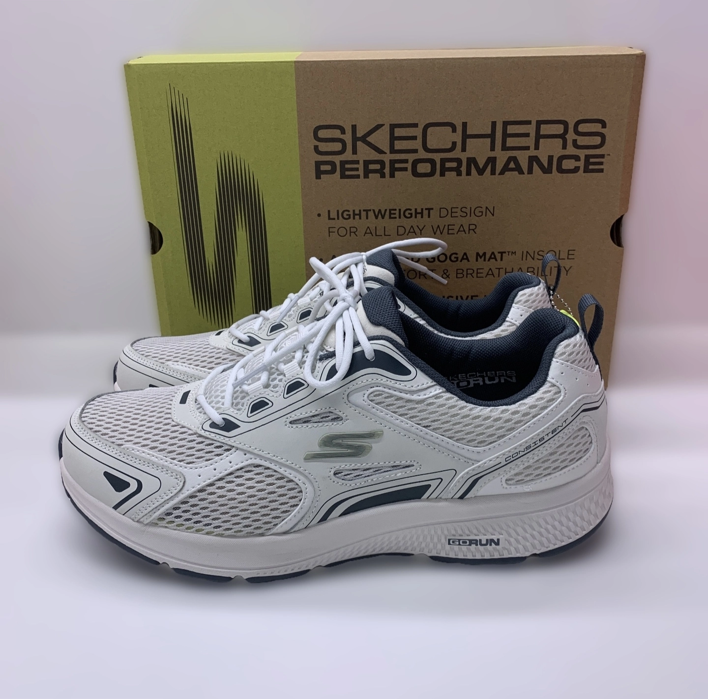 custom review-Skechers Go Run Consistent Амортизация Противоскользящий Устойчивый к истиранию Низкий Топ Спринт Беговые кроссовки