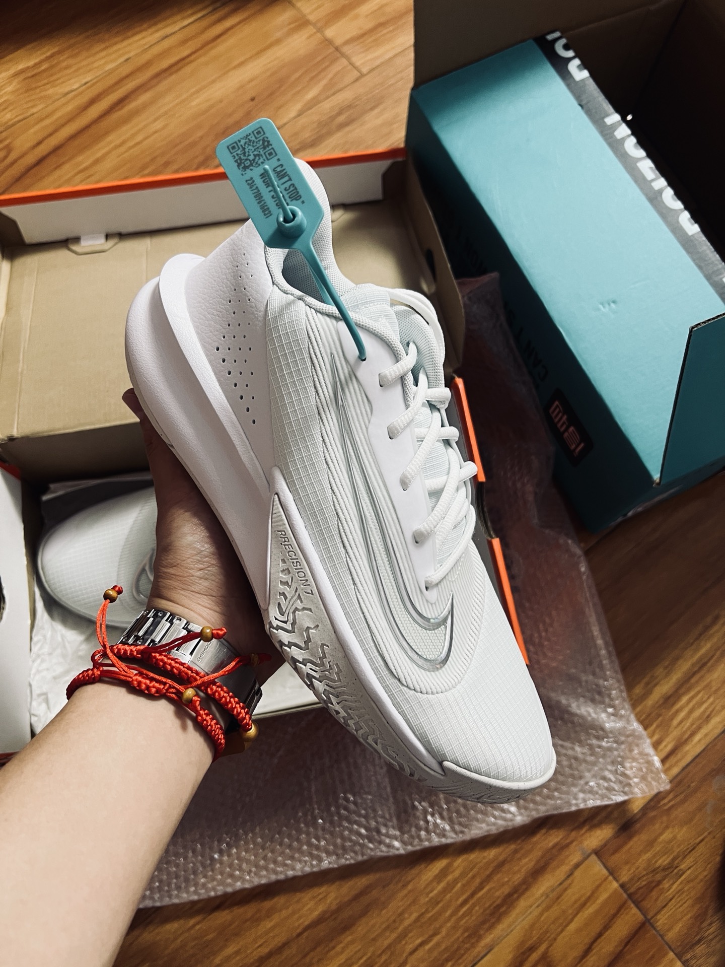 custom review-Nike Precision 7 Баскетбольные кроссовки Low Топ Белый Мужской