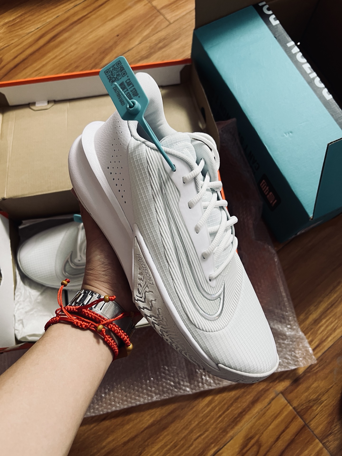 custom review-Nike Precision 7 Баскетбольные кроссовки Low Топ Белый Мужской