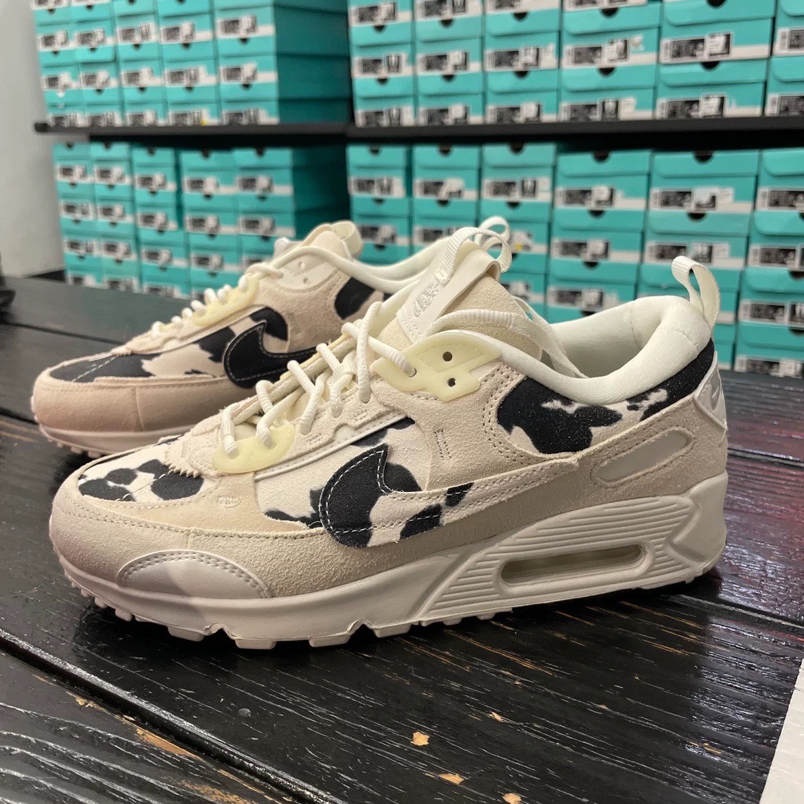 custom review-Nike Air Max 90 Futura Low Топ Повседневная обувь Женская Белый Черный