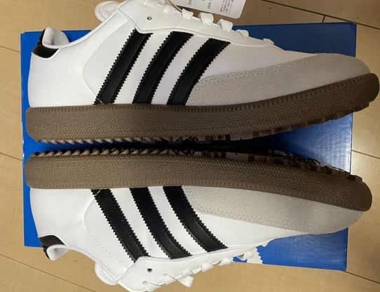 custom review-Adidas Samba Устойчивая к истиранию Низкая Обувь для гольфа Унисекс Белый Черный