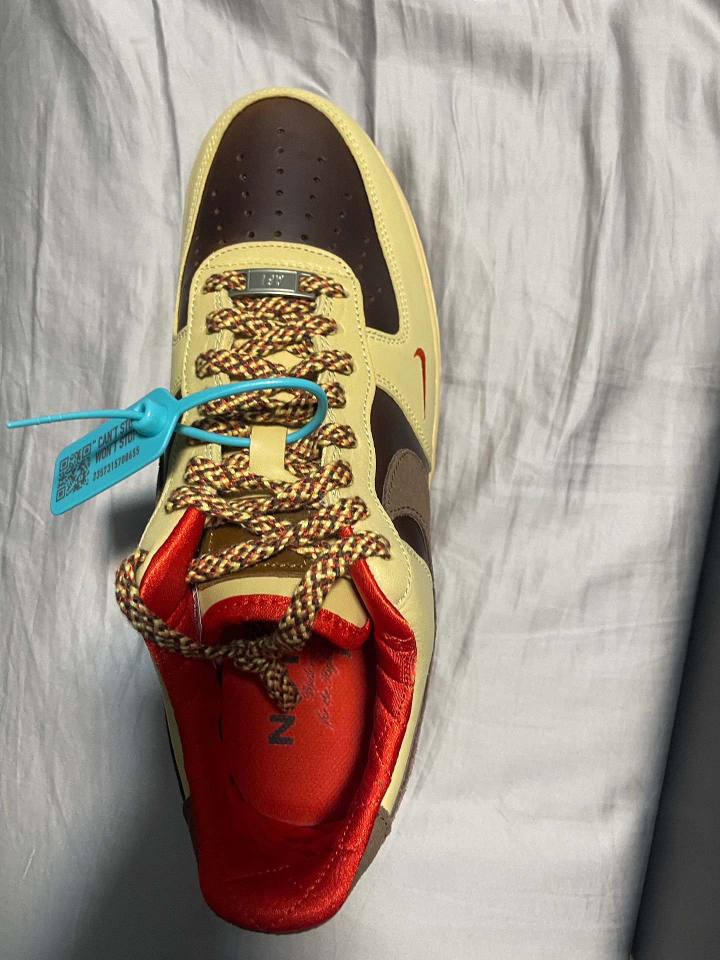 custom review-Nike Air Force 1 Low Топ Скейтборд Кроссовки Мужские Коричневые