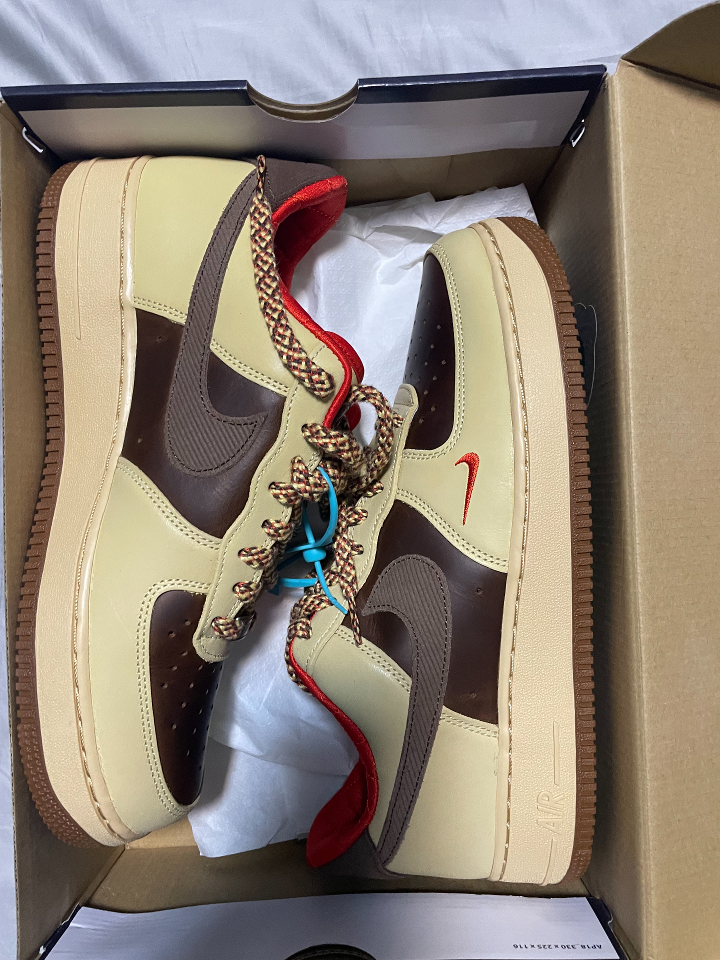 custom review-Nike Air Force 1 Low Топ Скейтборд Кроссовки Мужские Коричневые