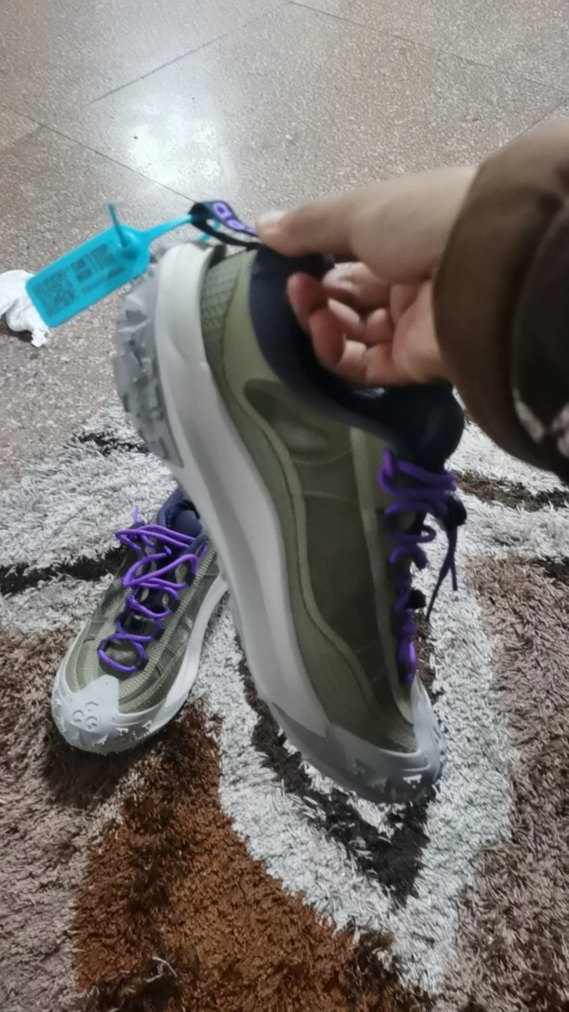 custom review-Nike ACG Mountain Fly 2 'Neutral Olive' Grip Low Top Уличная обувь Мужская Армейский зеленый