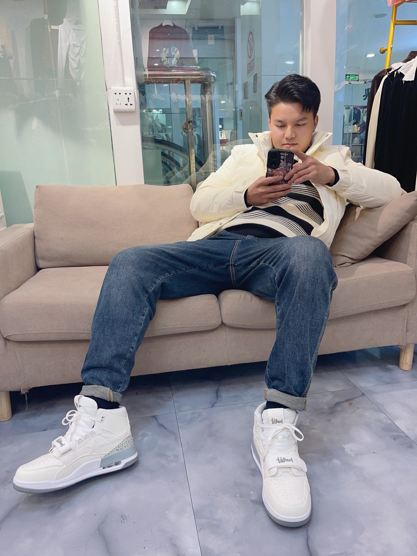 好搭配牛仔裤休闲裤的高帮鞋