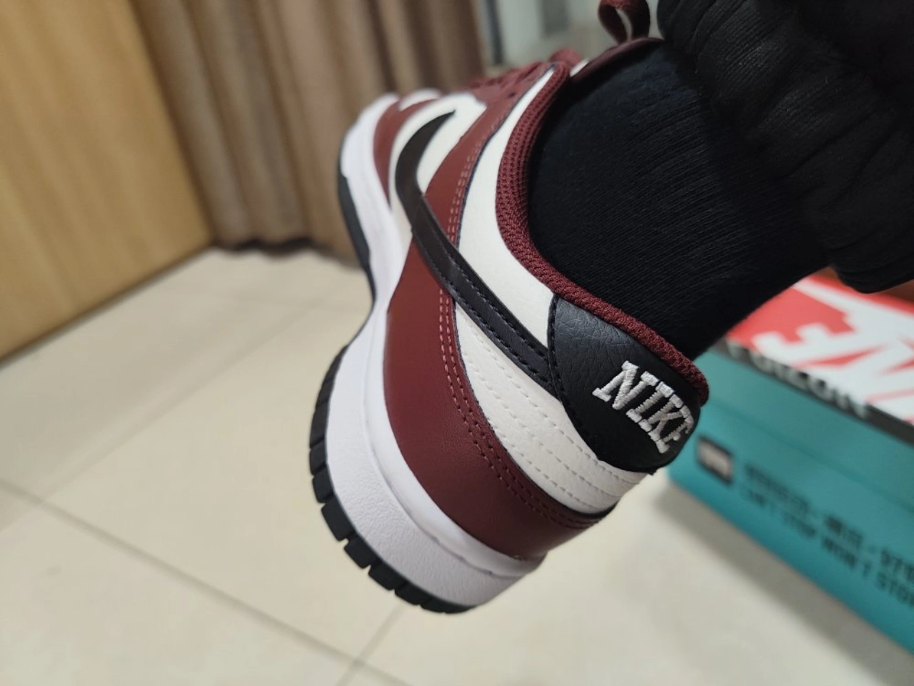 custom review-Nike Dunk Slip-on Устойчивый к истиранию Низкий Топ Скейтборд Кроссовки Мужские Белый Красный Черный