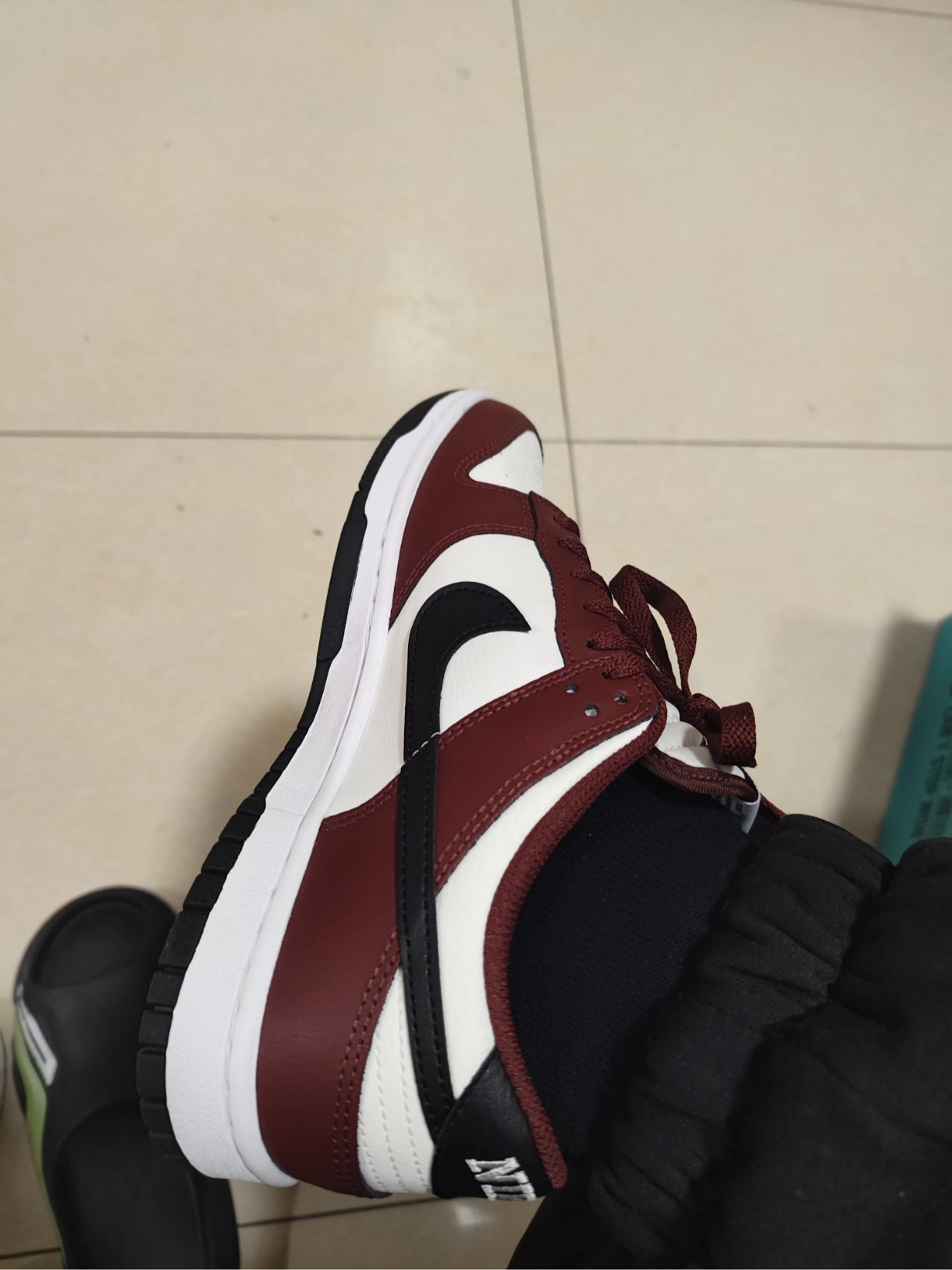 custom review-Nike Dunk Slip-on Устойчивый к истиранию Низкий Топ Скейтборд Кроссовки Мужские Белый Красный Черный