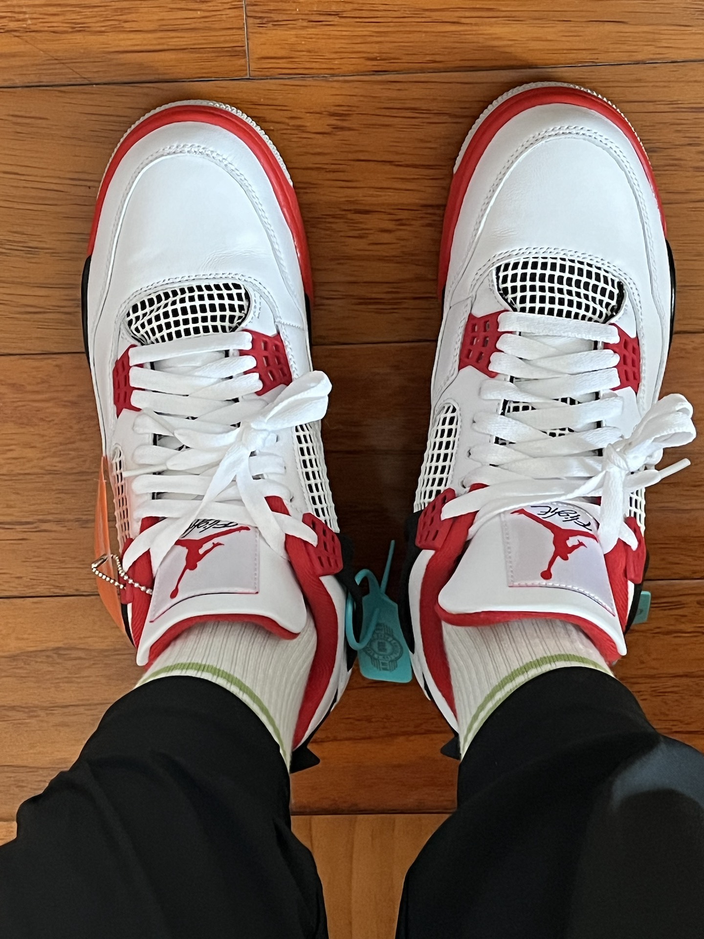 custom review-Jordan Air Jordan 4 Fire Red MID Топ Винтажные Баскетбольные Кроссовки Унисекс Fire Red Выпуск 2020