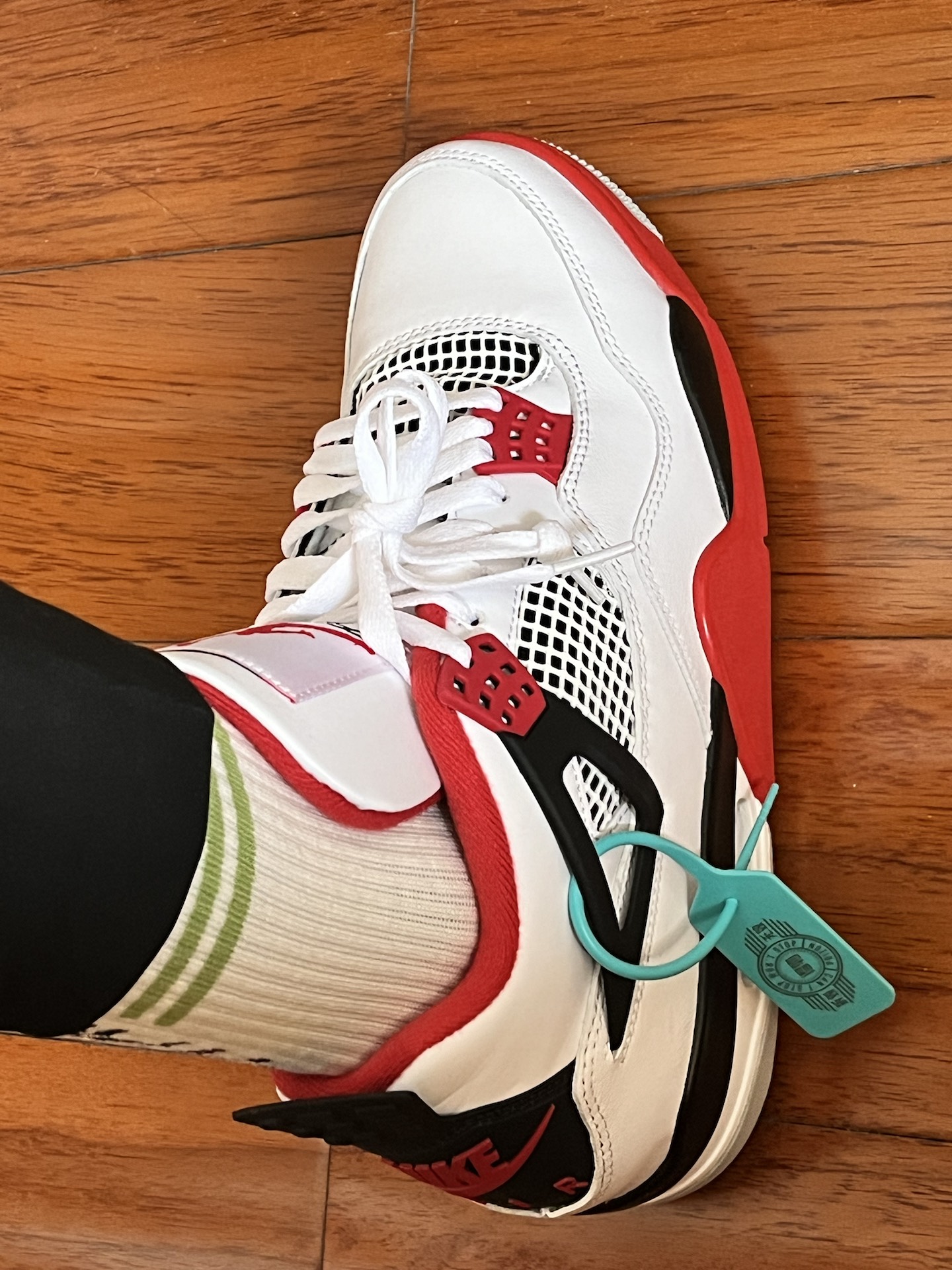 custom review-Jordan Air Jordan 4 Fire Red MID Топ Винтажные Баскетбольные Кроссовки Унисекс Fire Red Выпуск 2020