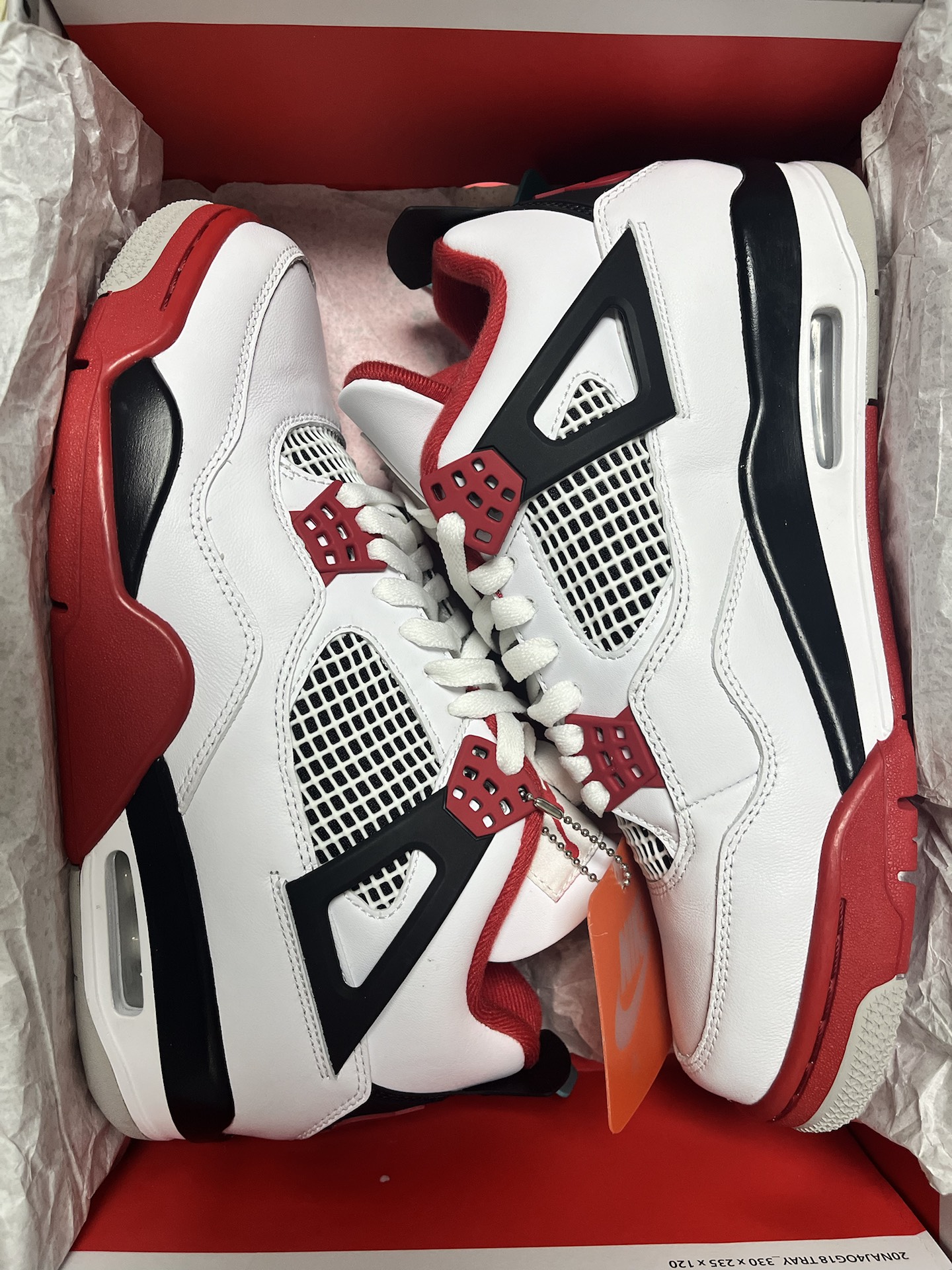 custom review-Jordan Air Jordan 4 Fire Red MID Топ Винтажные Баскетбольные Кроссовки Унисекс Fire Red Выпуск 2020