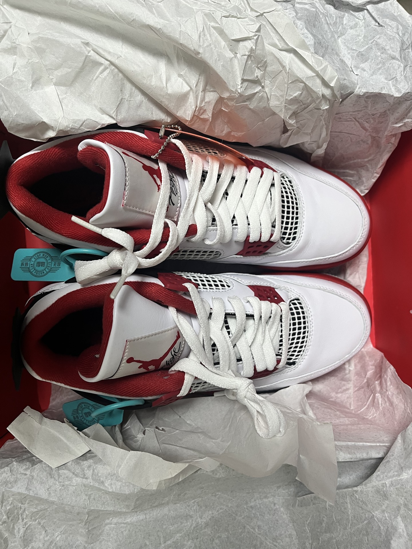 custom review-Jordan Air Jordan 4 Fire Red MID Топ Винтажные Баскетбольные Кроссовки Унисекс Fire Red Выпуск 2020