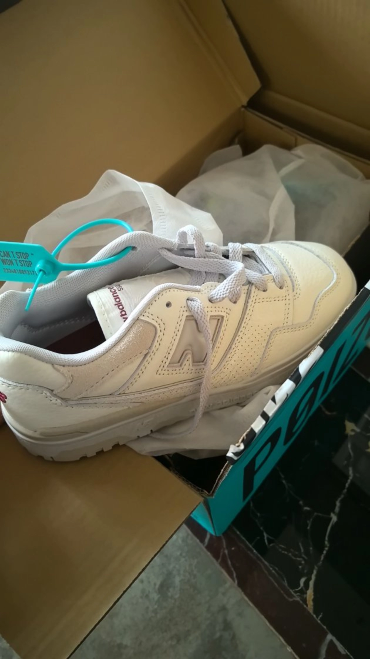 custom review-New Balance NB 550 Устойчивый к истиранию Низкий Топ Винтажные Баскетбольные Кроссовки Унисекс Белый