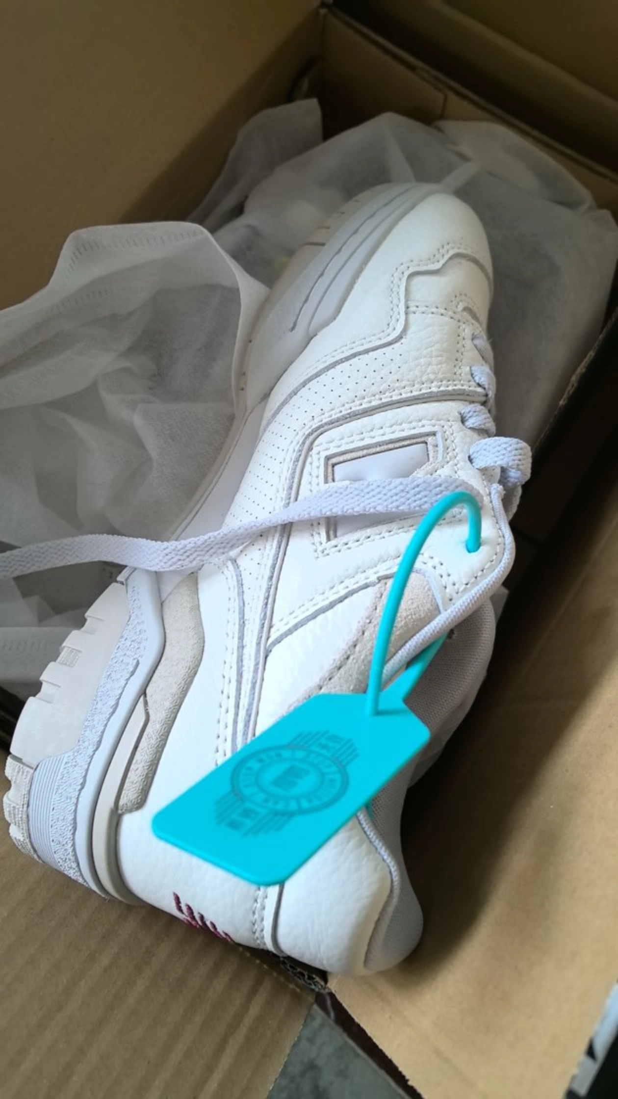 custom review-New Balance NB 550 Устойчивый к истиранию Низкий Топ Винтажные Баскетбольные Кроссовки Унисекс Белый