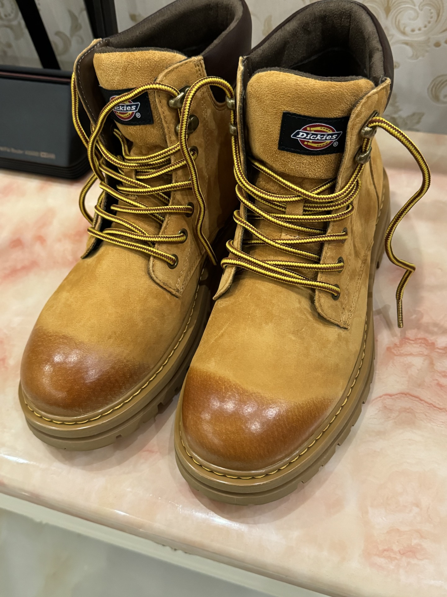 custom review-Dickies Водонепроницаемый и Износостойкий 11,5 см Аутдор Мужской Земляной Желтый