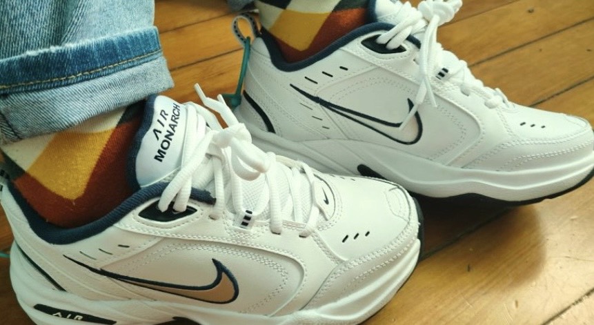 custom review-Nike Air Monarch Iv White Navy