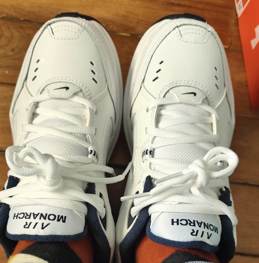 custom review-Nike Air Monarch Iv White Navy