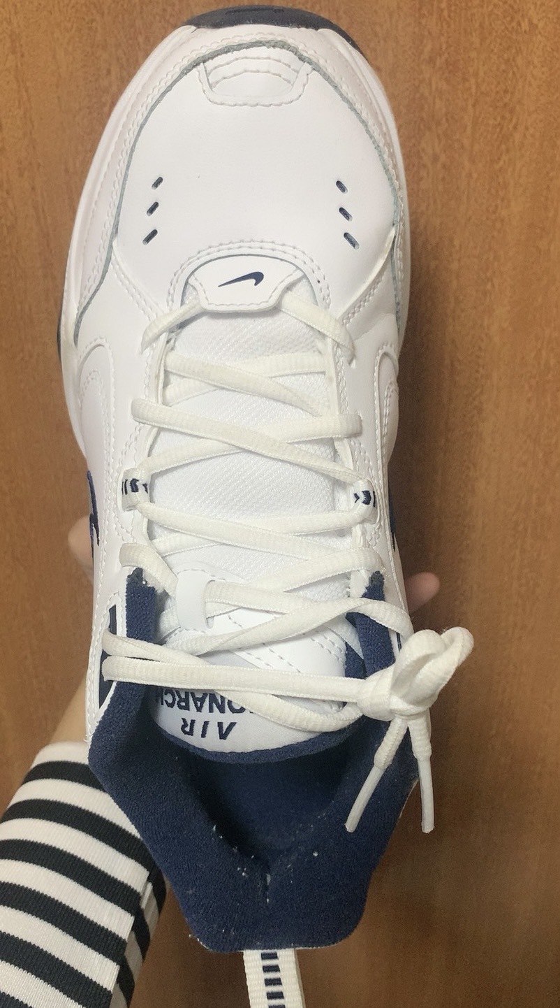 custom review-Nike Air Monarch Iv White Navy