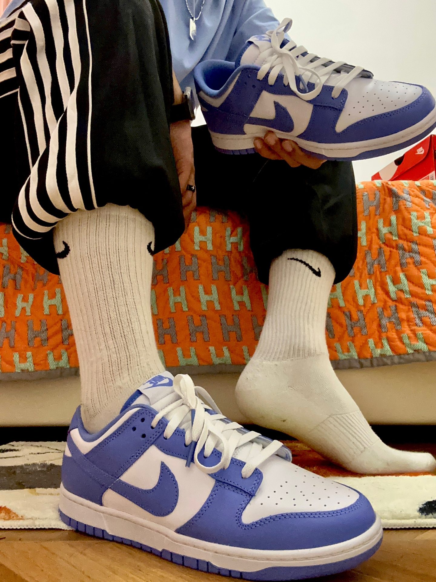 白袜1️⃣✖️dunk low polar blue