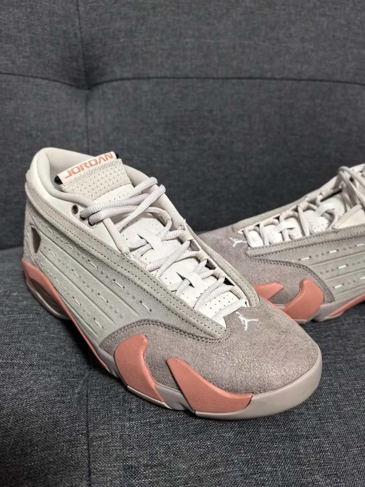 custom review-Jordan 14 Retro Low Clot Terra Blush