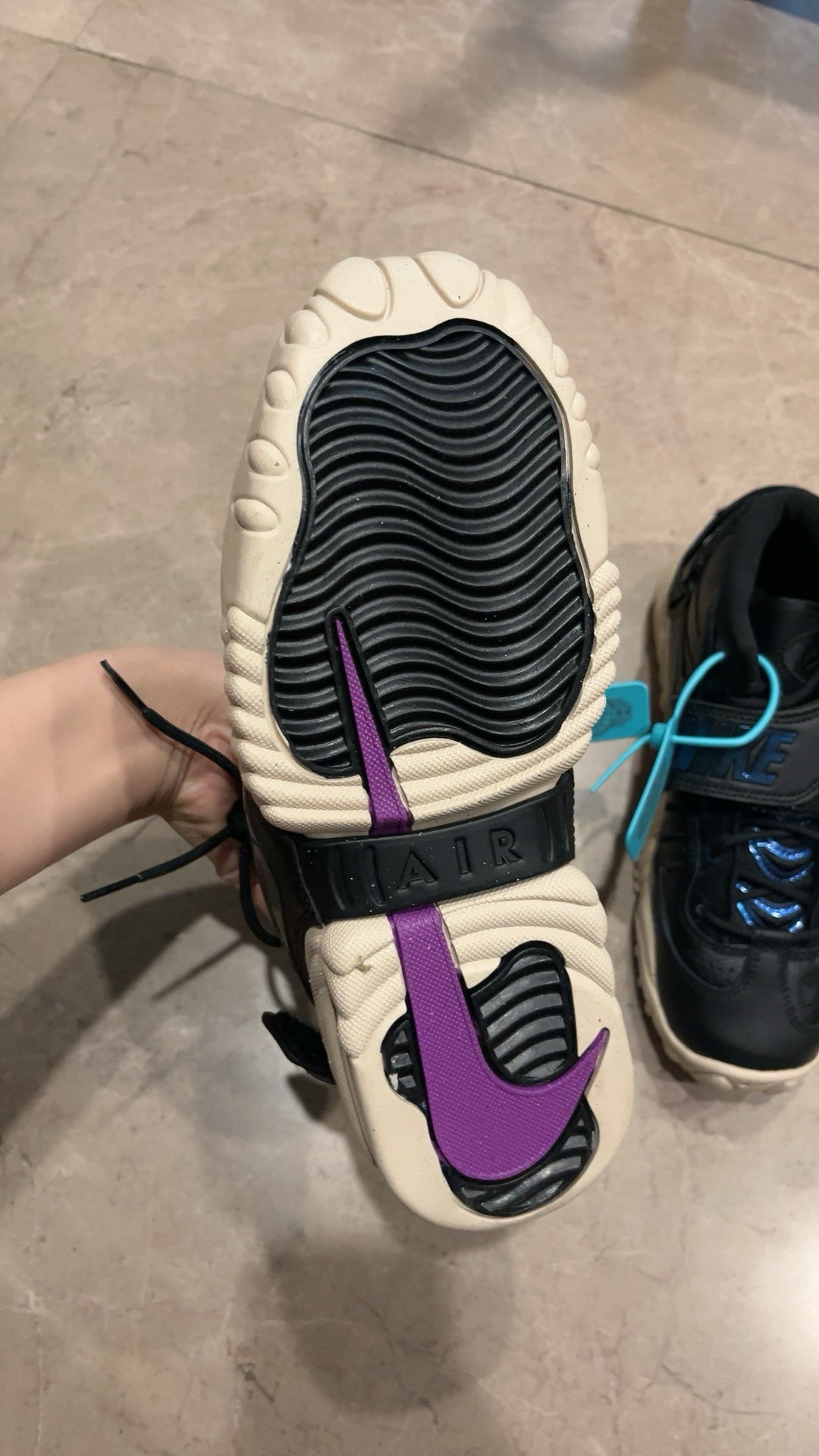 custom review-Nike Air Adjust FORCE 'Черный MULTI' MID Топ Винтажные баскетбольные кроссовки Женские Черный синий фиолетовый