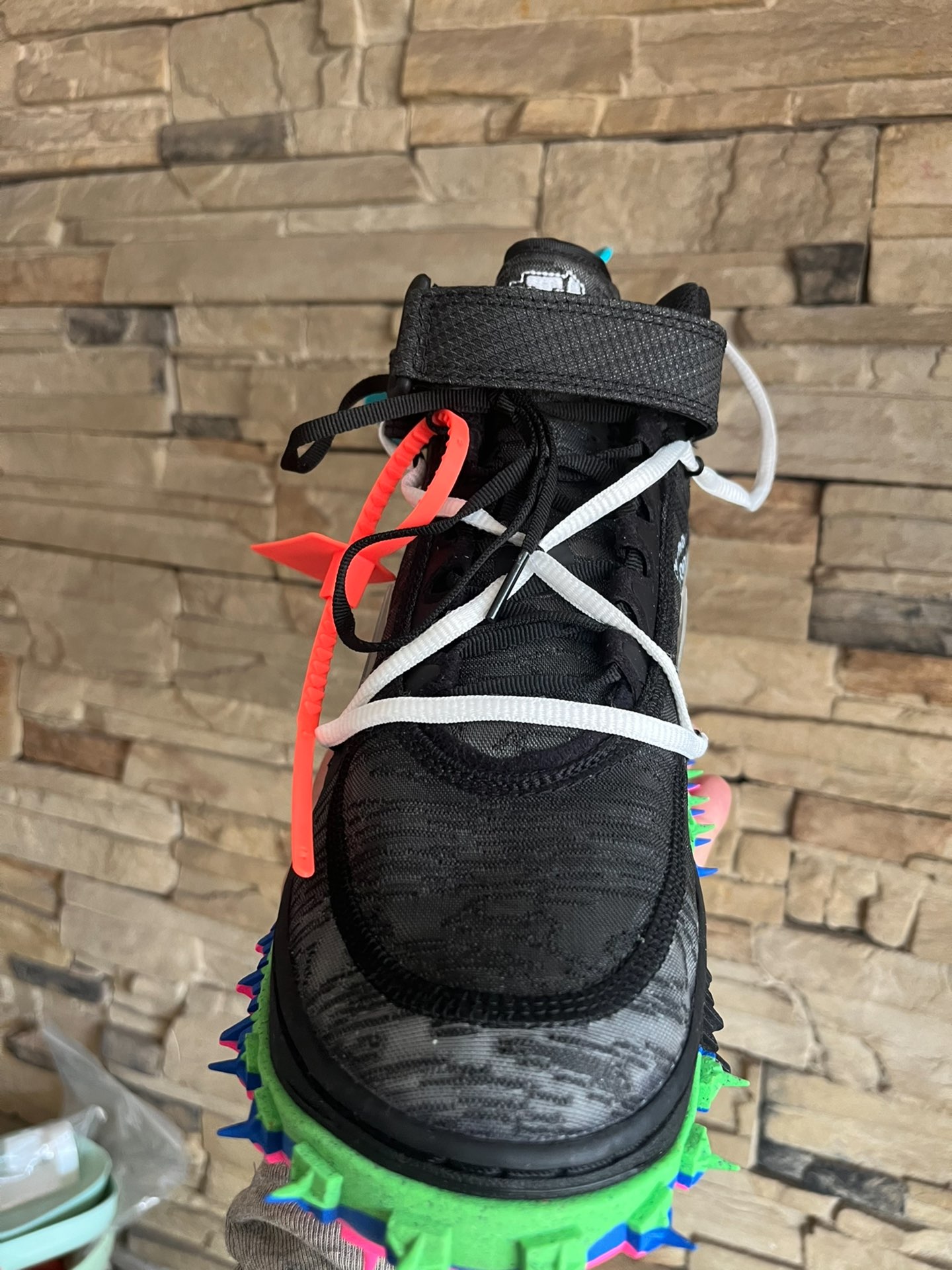 custom review-OFF Белый x Nike Air Force 1 SP MID Скейтборд Кроссовки Унисекс Черный