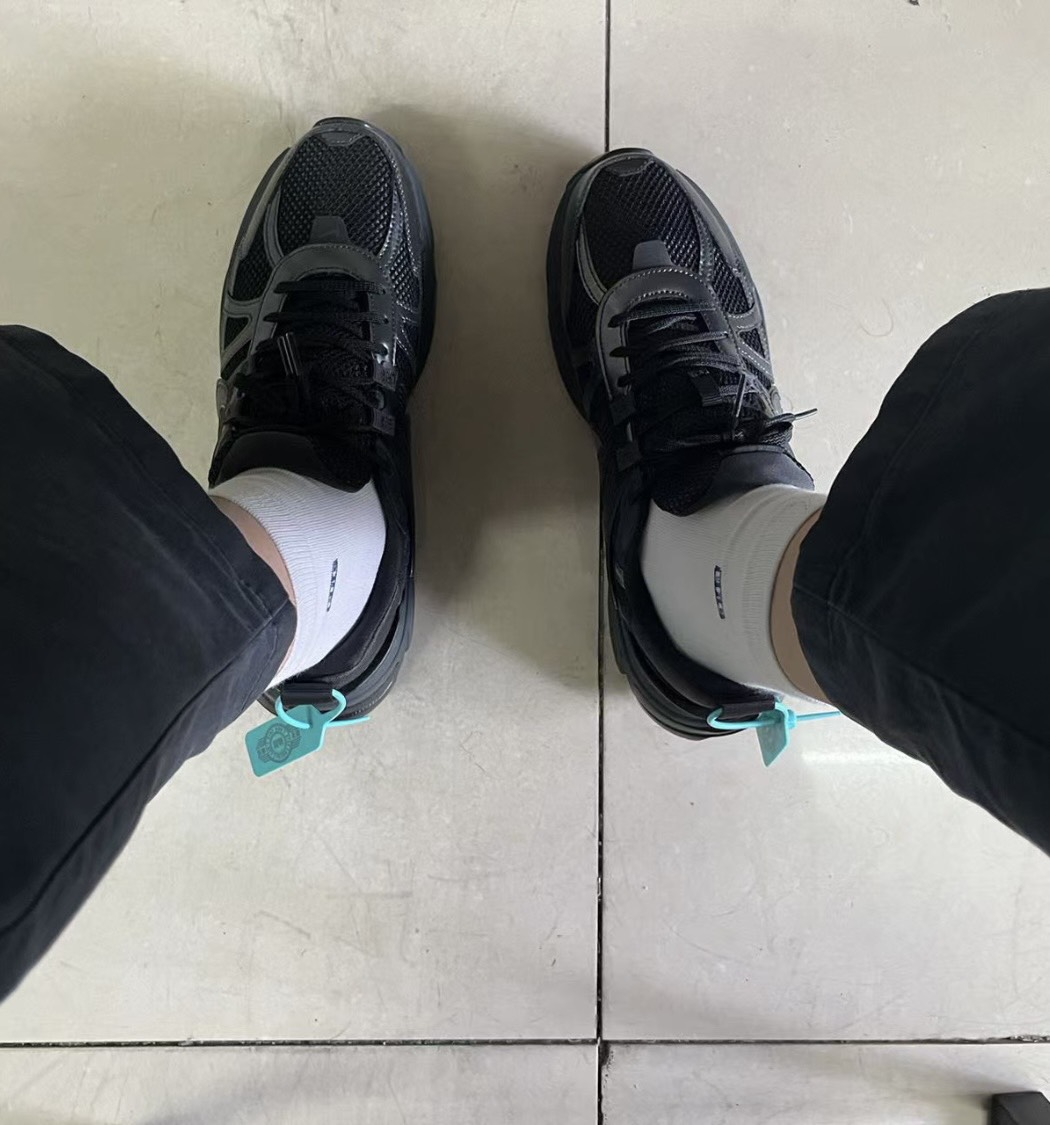 custom review-Nike V2K Run Устойчивый к истиранию Низкий Топ Повседневный Тренировки Городской Коммутирование Беговые кроссовки Мужской Черный