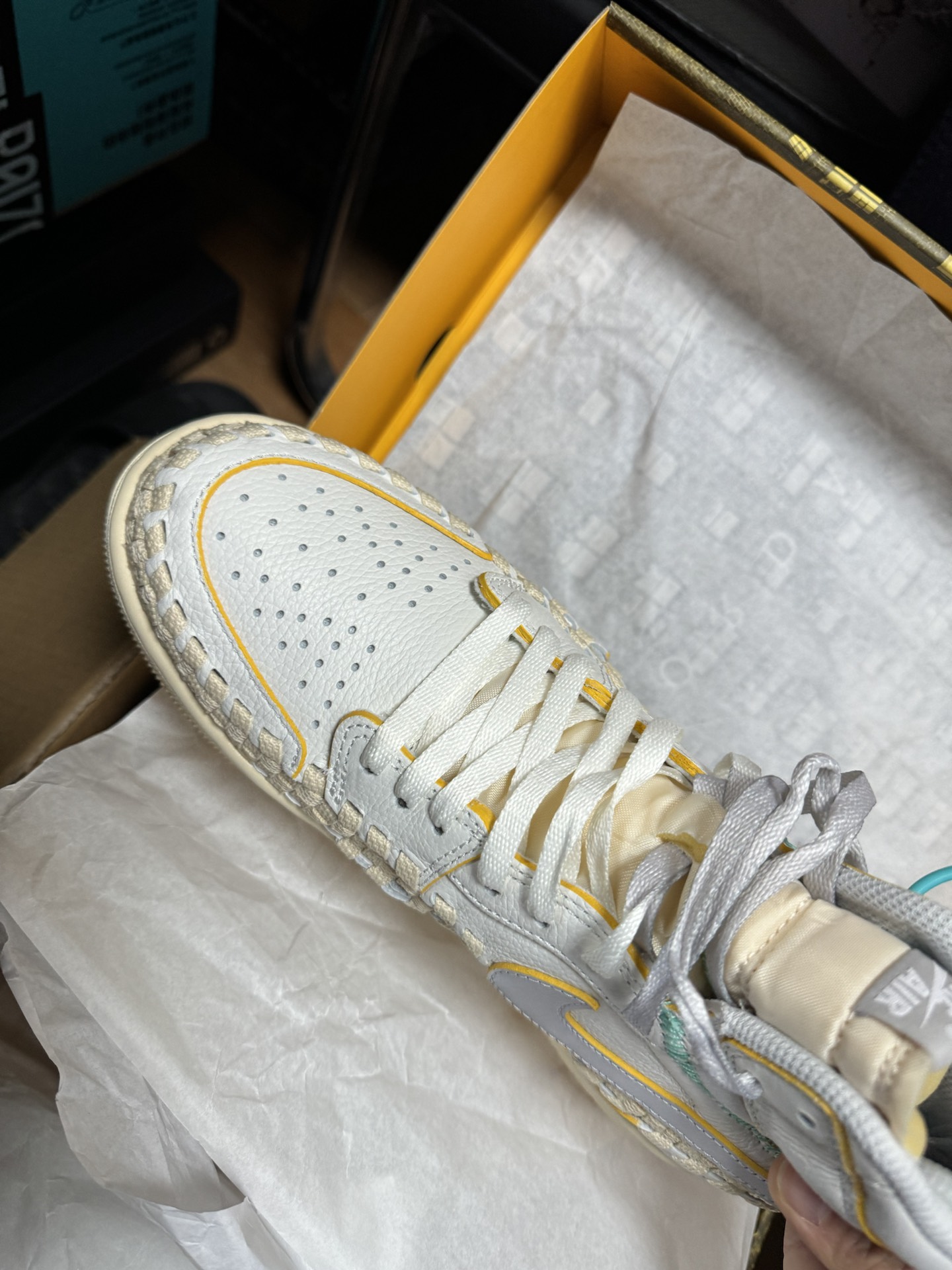 custom review-JORDAN Air Jordan 1 Винтажные баскетбольные кроссовки High Top Унисекс